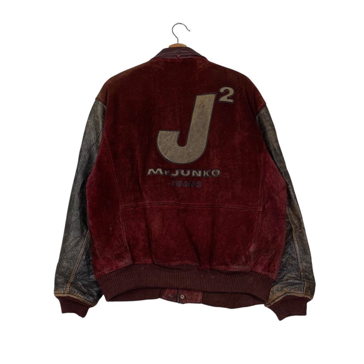 Mr. Junko Mr Junko Bog Logo Leather Varsity Jacket Size US M / EU 48-50 / 2 - 1 Thumbnail
