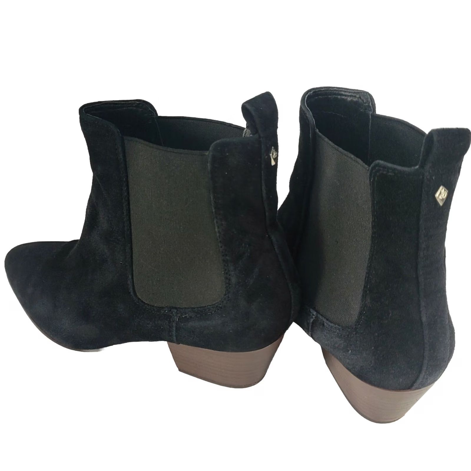 Sam Edelman Sam Edelman Chelsea Boots Women's 8.5B Black Leather Pull On Pointed Toe Block Heel Ankle Boots Size US 9 / IT 39 - 4 Thumbnail