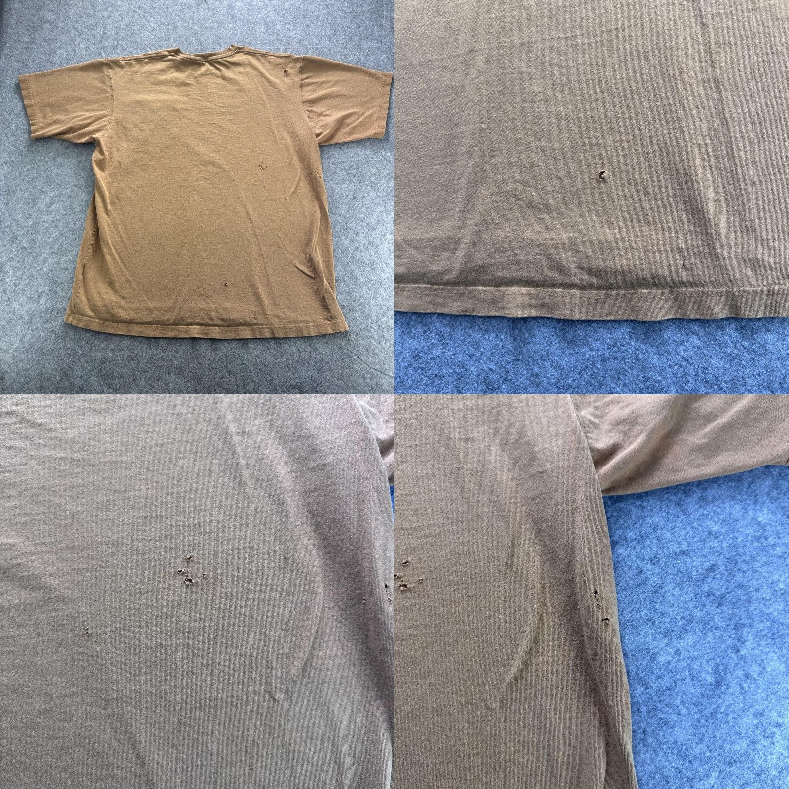 Carhartt VINTAGE Carhartt Shirt Mens LT Brown Tall Pocket Workwear Short Sleeve Crewneck Tee Size US L / EU 52-54 / 3 - 8 Thumbnail