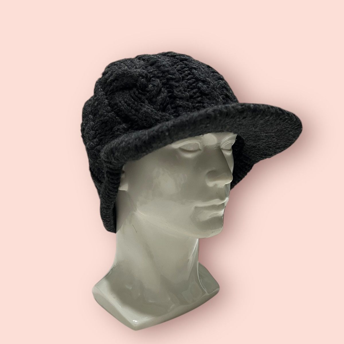 14th Addiction VINTAGE ELLESSE CABLE KNITTED ALT BEANIE HAT Size ONE SIZE - 7 Thumbnail