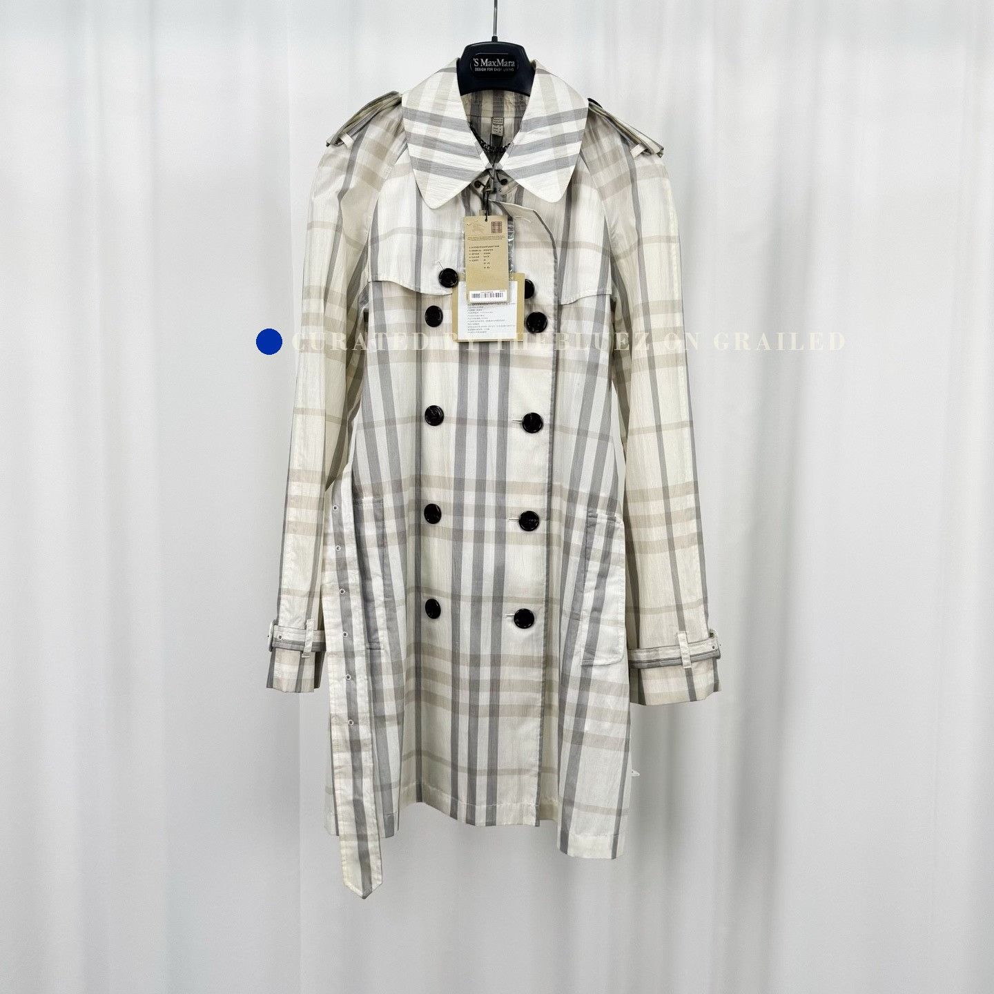 Burberry Burberry Double-breasted Check Trench Coat Size S / US 4 / IT 40 - 1 Thumbnail