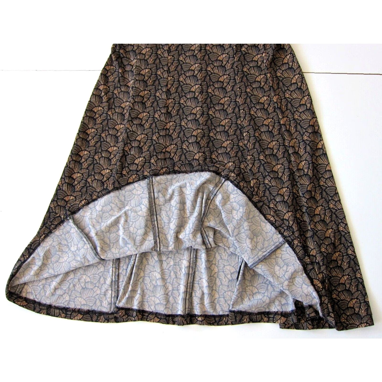 Vintage Connected Apparel Dress Black Floral Stretch Cap Sleeve A-Line Size 10 Size L / US 10 / IT 46 - 6 Thumbnail