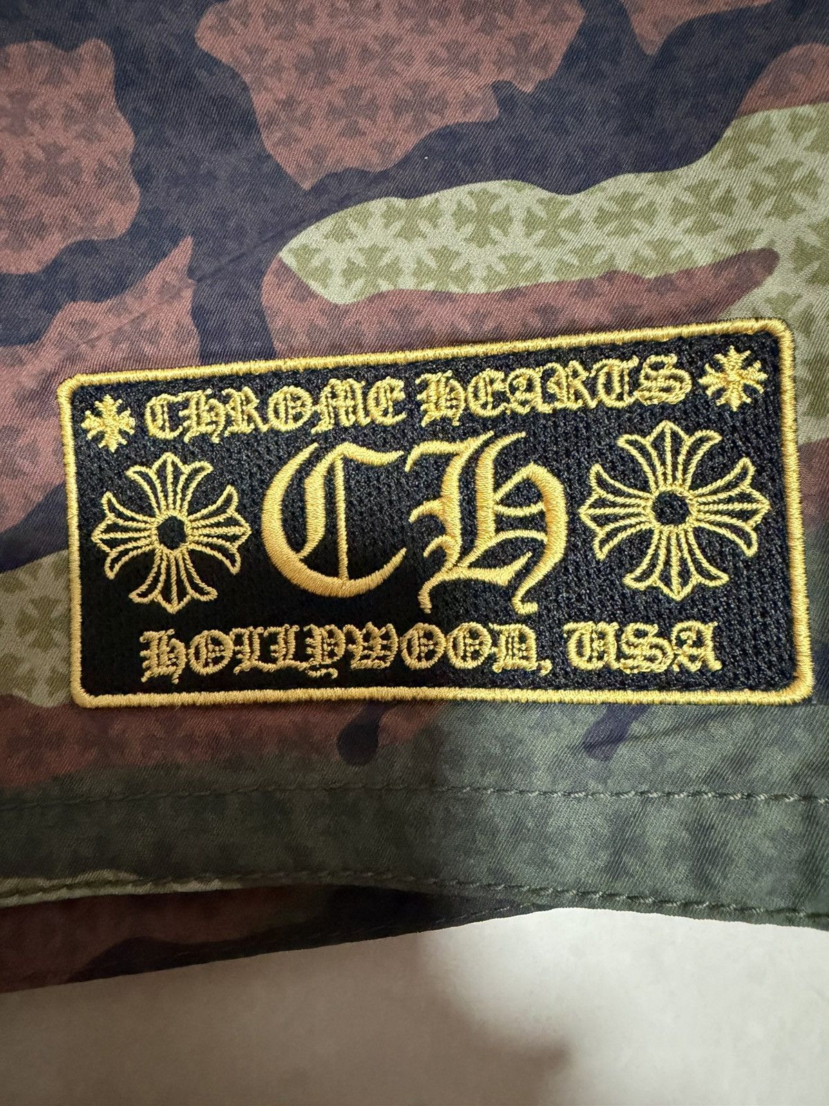 Chrome Hearts Chrome hearts green camo swim trunks Size US 31 - 3 Thumbnail