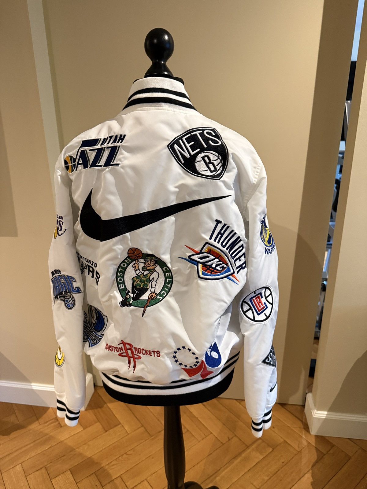NBA × Nike × Supreme Supreme Nike/NBA Teams white Warm- Up jacket 