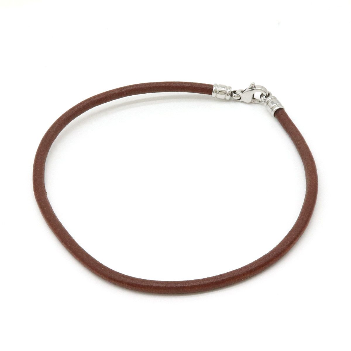 Bvlgari Bvlgari Bvlgari Leather/Metal Choker Necklace Leather Pet Collar in Very Good Condition Size ONE SIZE - 1 Thumbnail
