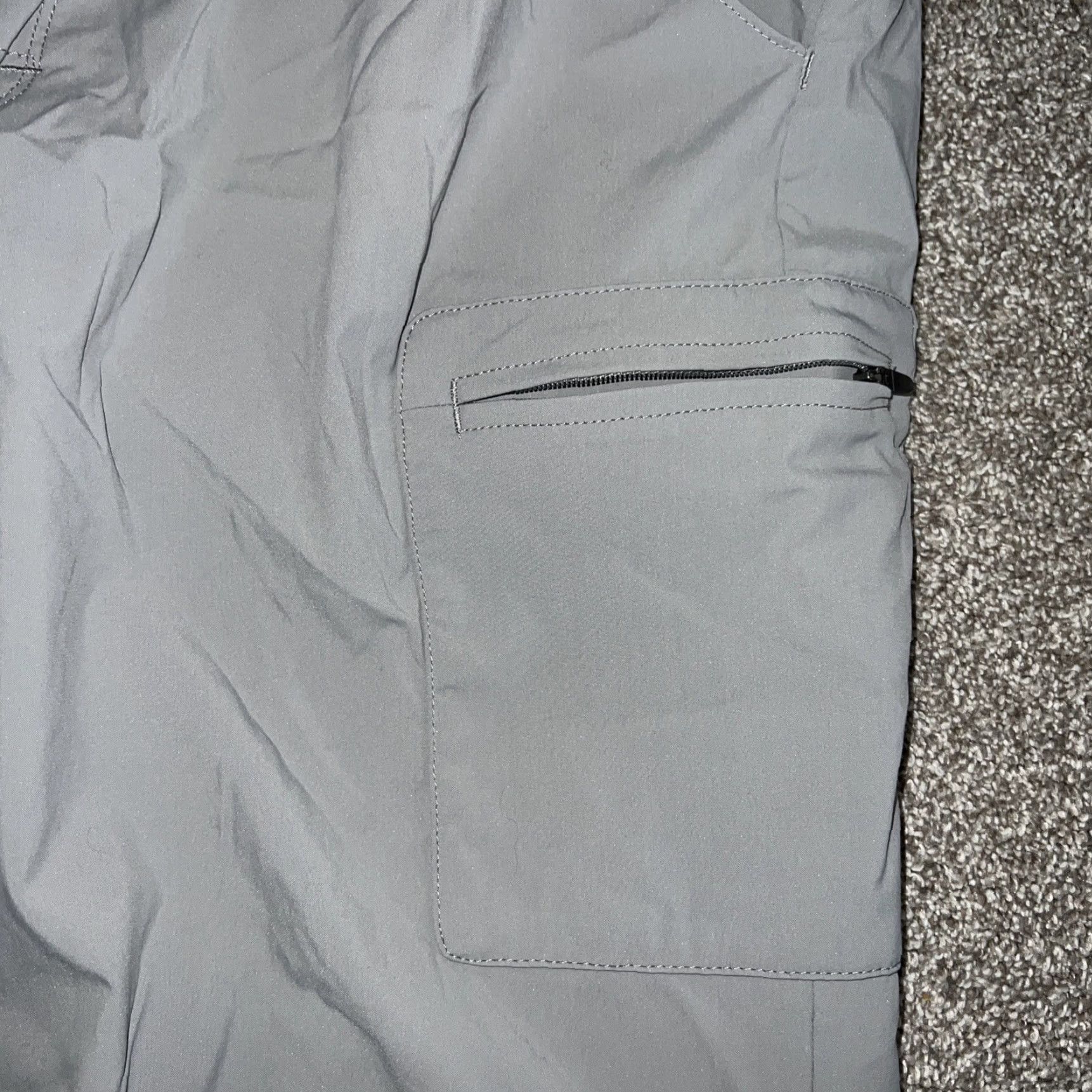 Vintage LL Bean Mens Pants Nylon Hiking Cargo 30in Inseam Gray L Size Men Size US 33 - 2 Thumbnail