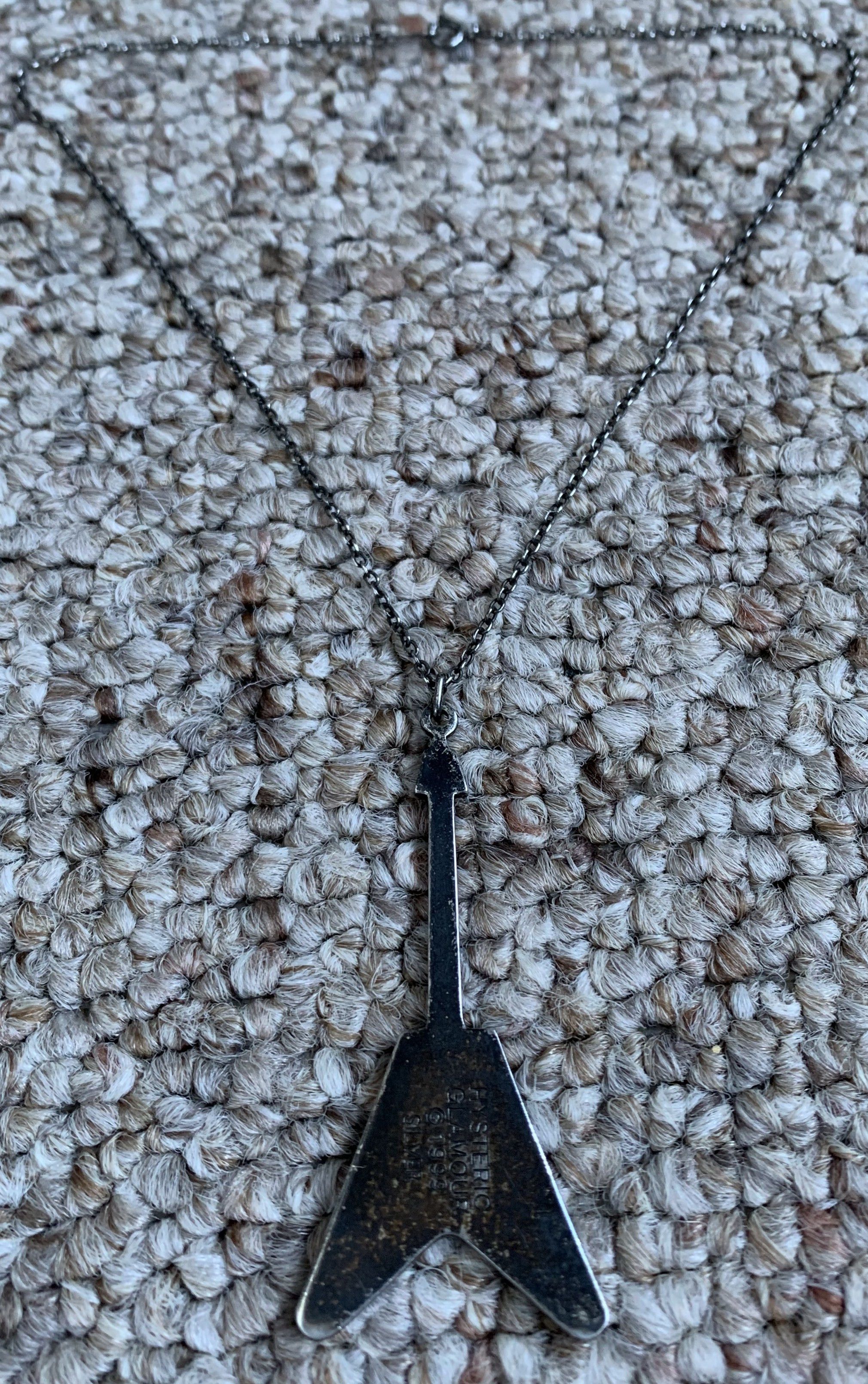 Hysteric Glamour Hysteric Glamour 1999 Sterling Silver Guitar Necklace Size ONE SIZE - 5 Thumbnail