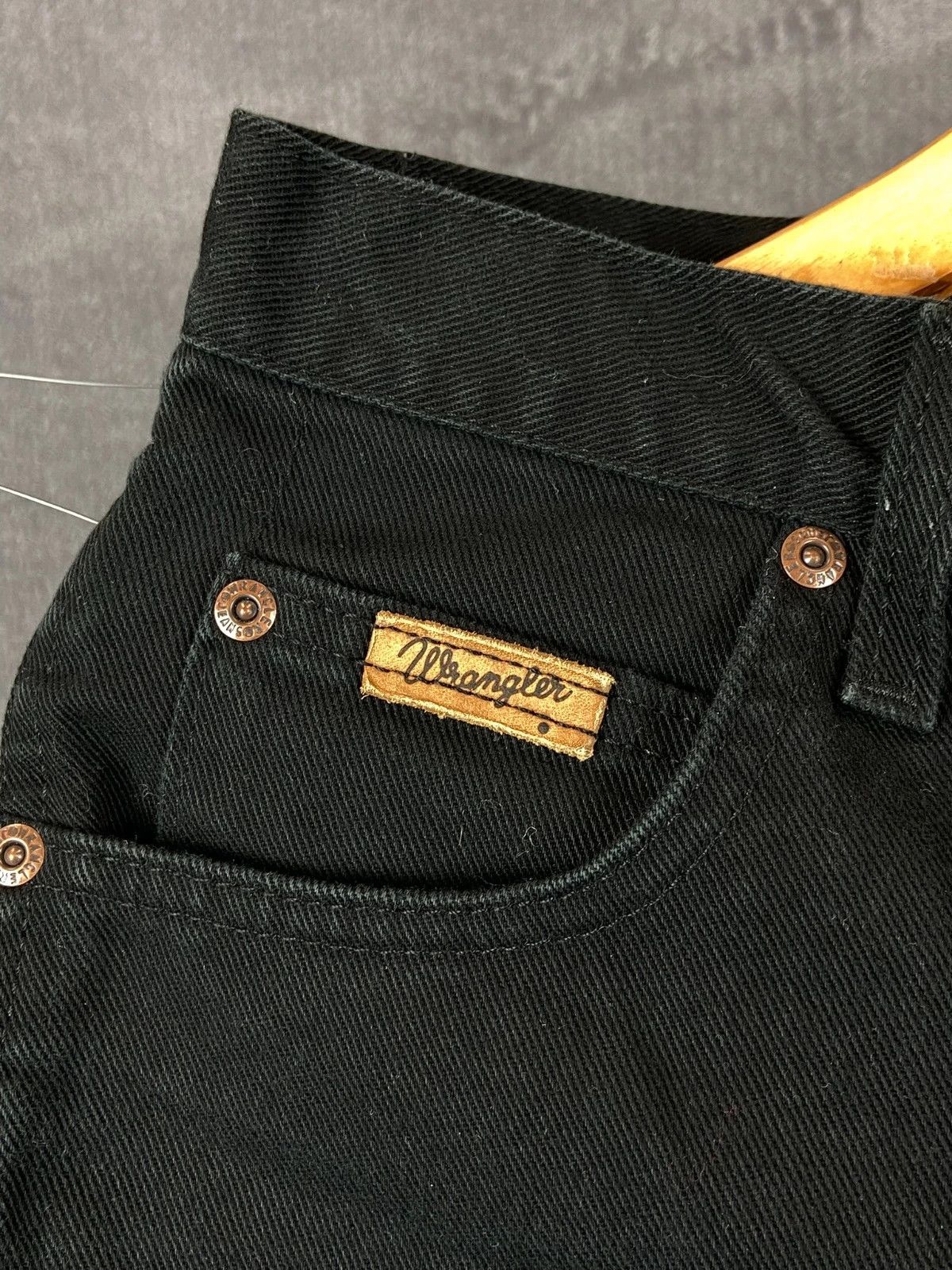 Wrangler Wrangler Black Straight Jeans W30 Vintage Denim Size US 32 / EU 48 - 2 Thumbnail