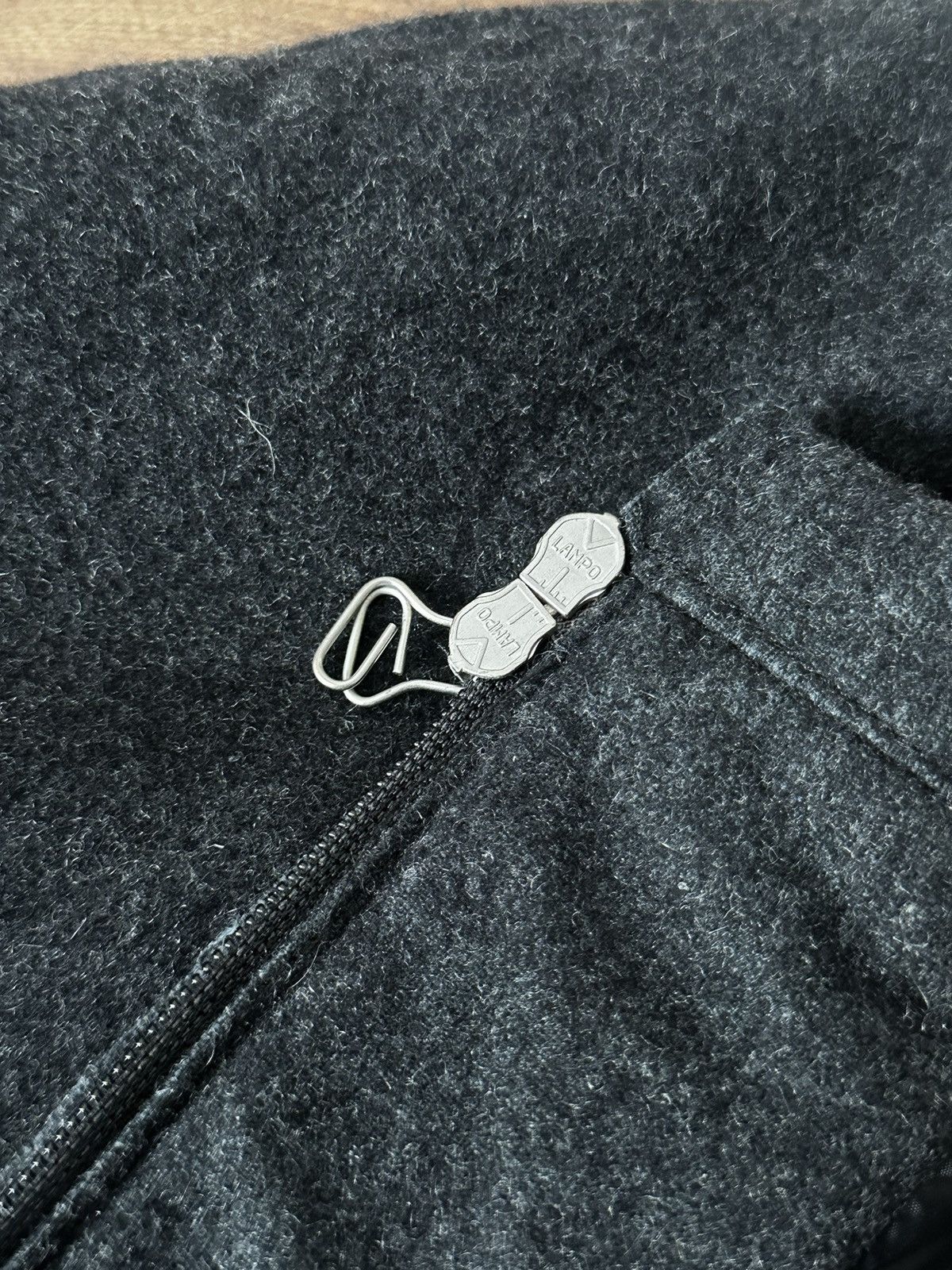 Diesel × Vintage Diesel Vintage Disstressed Patch Pocket Wool Hooded Jacket Size L / US 10 / IT 46 - 10 Thumbnail