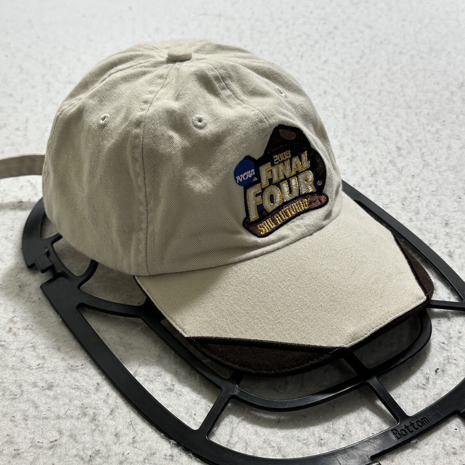NCAA NCAA 2008 Final Four Beige Embroidered Baseball Hat Cap Y2K Size ONE SIZE - 1 Thumbnail