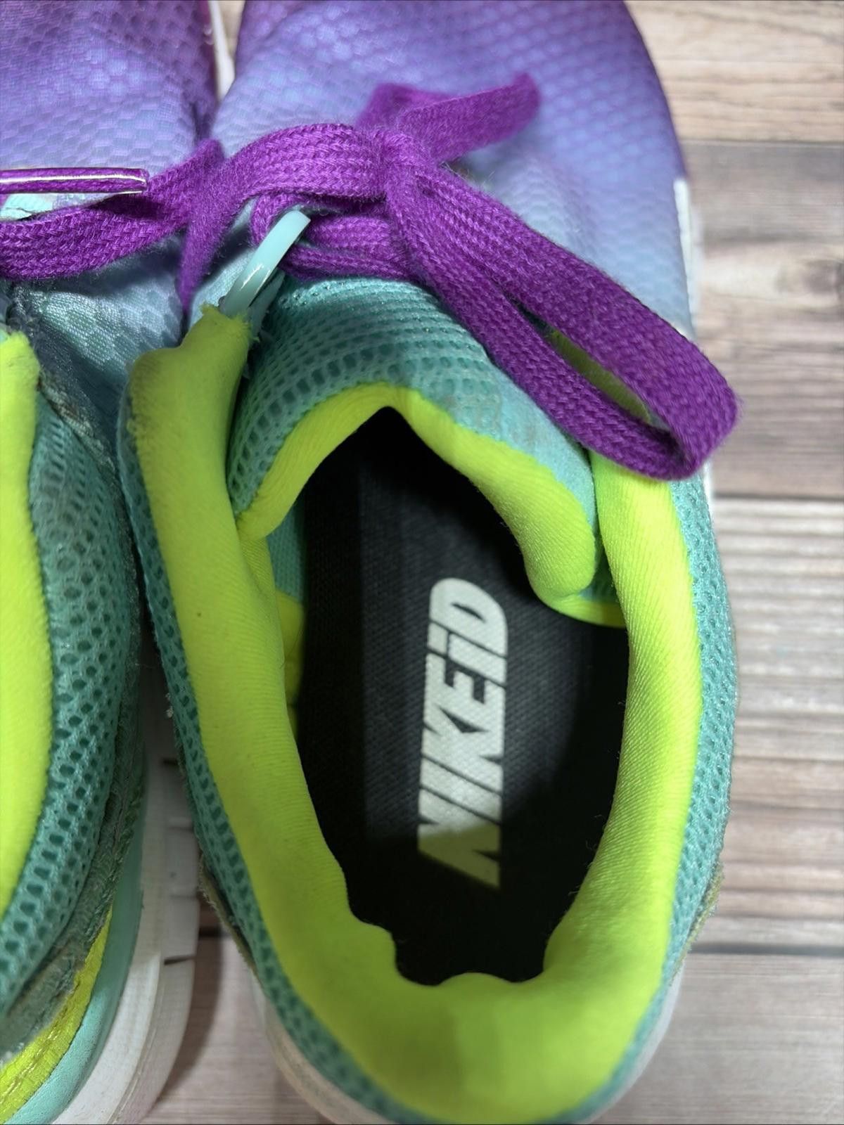 Nike Women’s Nike Free ID 689841 991 • Sz8 (Purple,teal & Yellow) Size US 8 / IT 38 - 5 Thumbnail