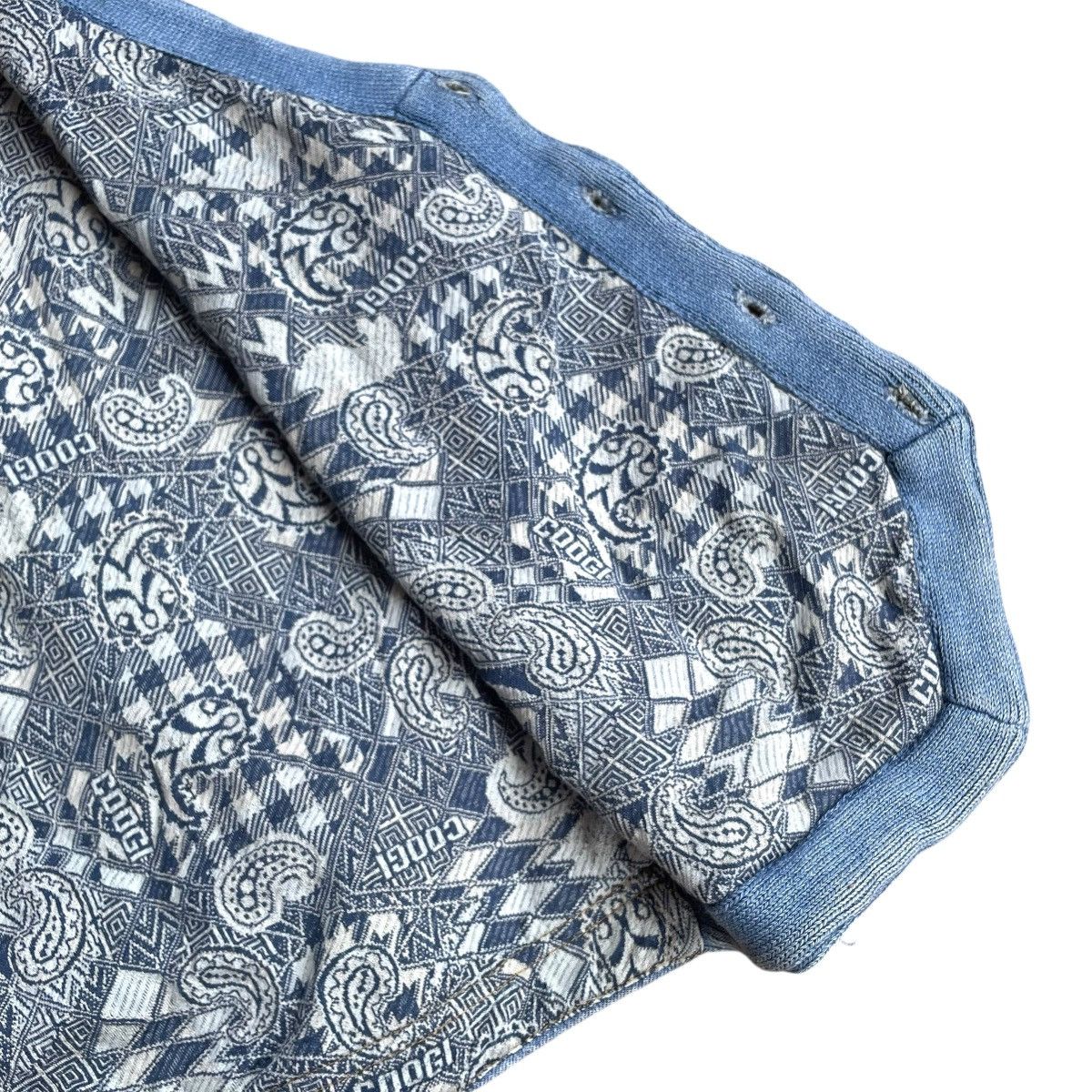 Coogi COOGI AUSTRALIA KNITTED BUTTON UP BUCKLE DENIM VEST JACKET Size US M / EU 48-50 / 2 - 12 Thumbnail