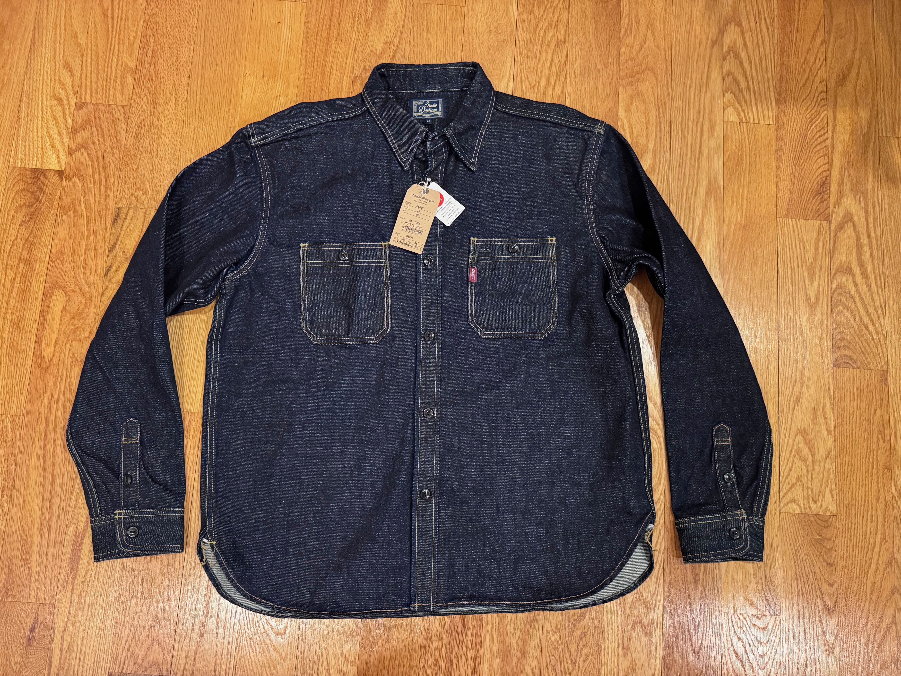 Studio D'Artisan denim workshirt in size 46