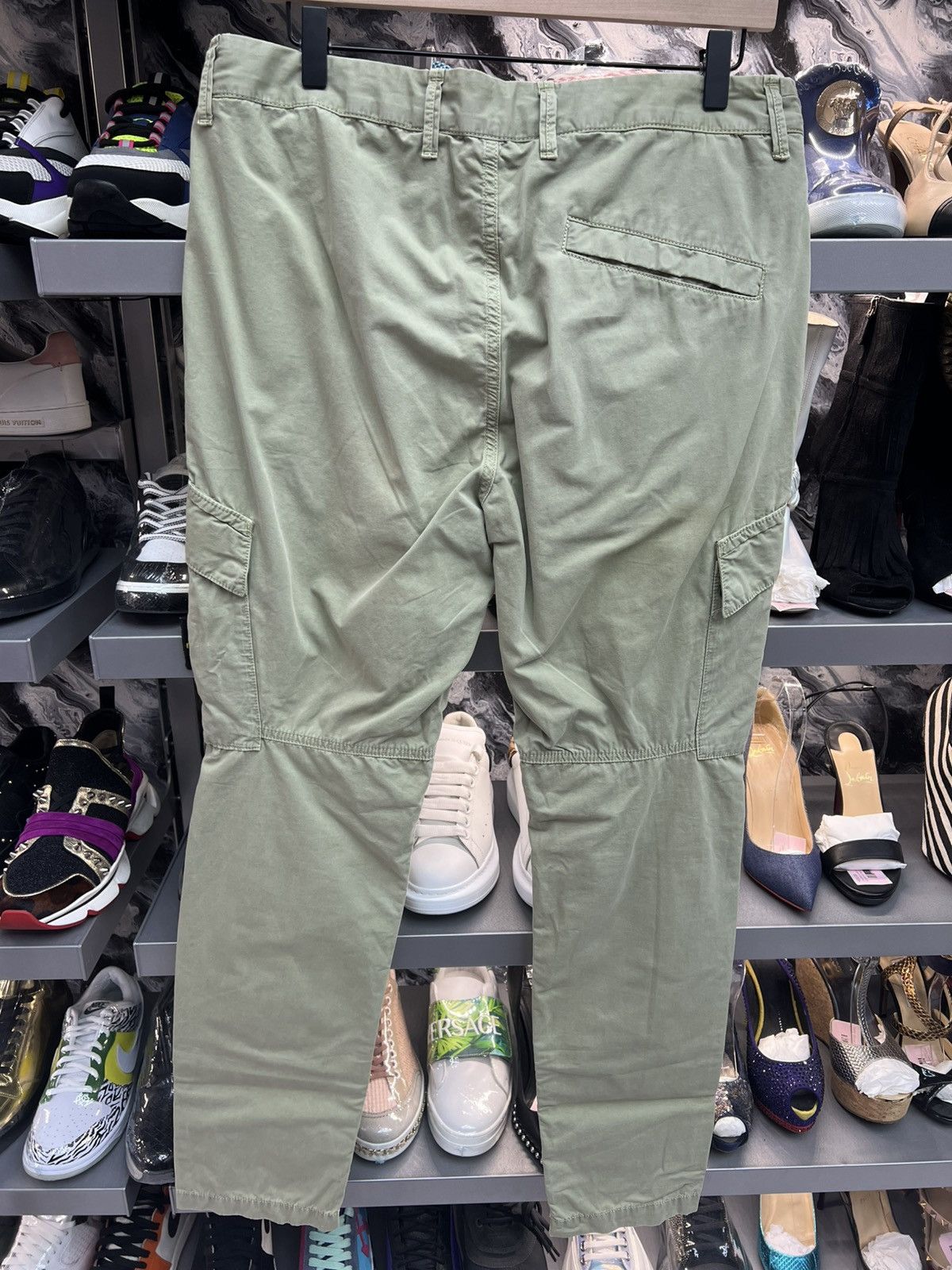Stone Island Stone Island Olive Cargo Pants Size 31" - 2 Thumbnail