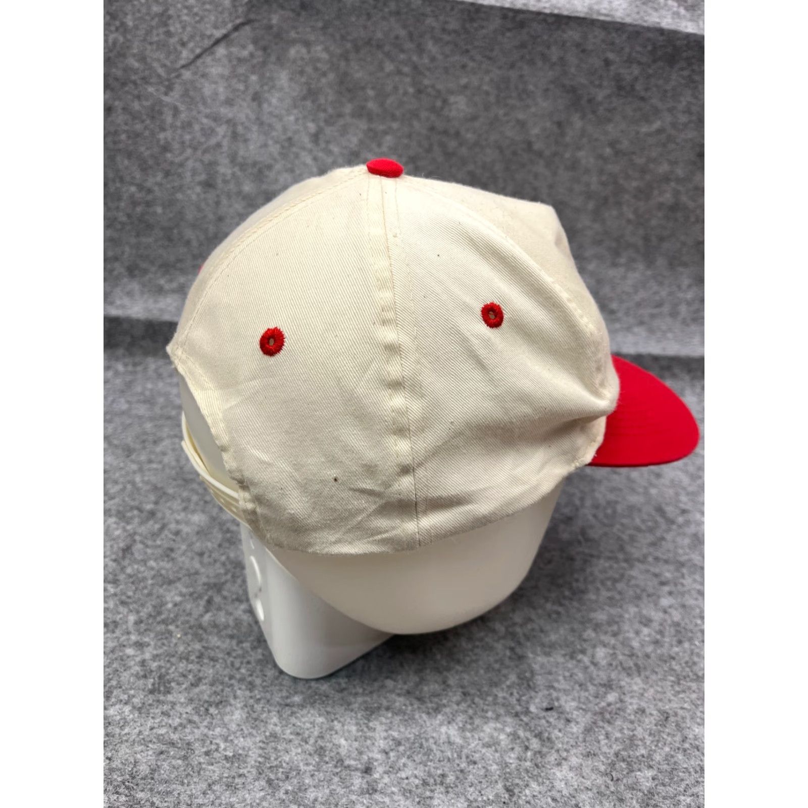 Vintage Vote Ken Torres Commisioner Hat Cap Snap Back Adult Ivory Red Cotton Blend Size ONE SIZE - 7 Thumbnail