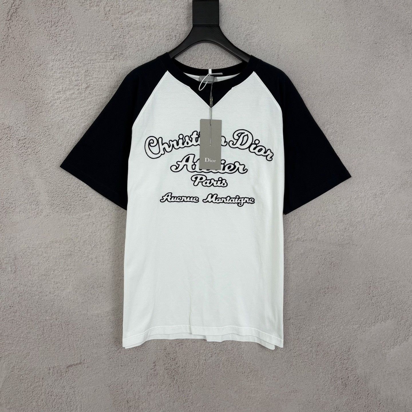 Dior Dior Retro Embroidered Black T-Shirt xl Men Size US XL / EU 56 / 4 - 1 Thumbnail