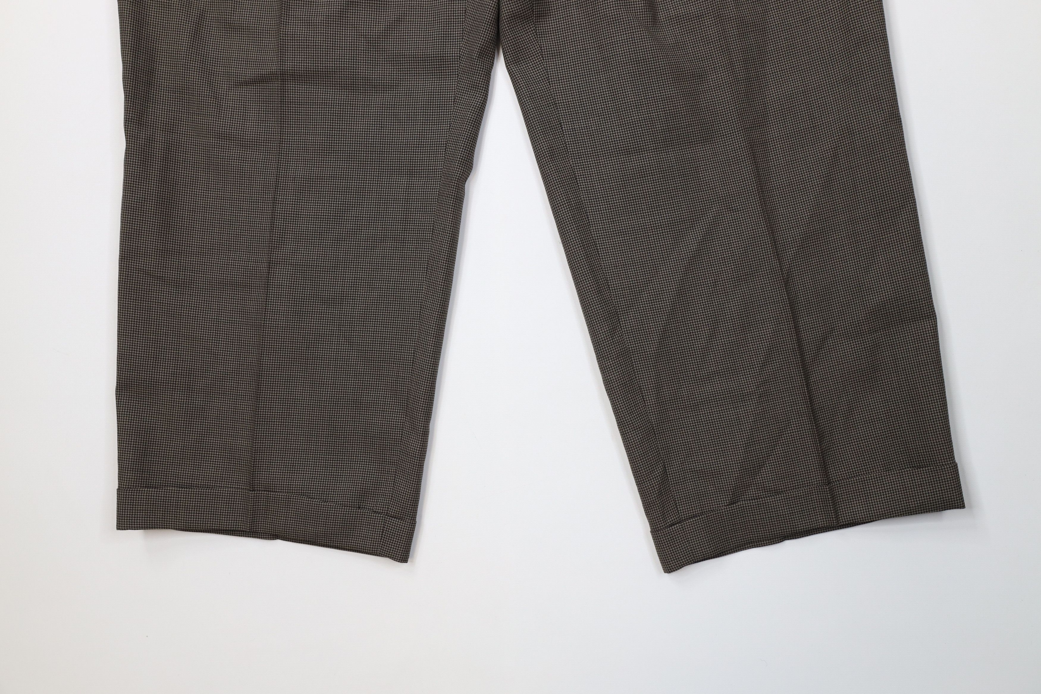 Vintage Vintage 90s Streetwear Houndstooth Wide Leg Chino Pants Size US 40 / EU 56 - 4 Thumbnail