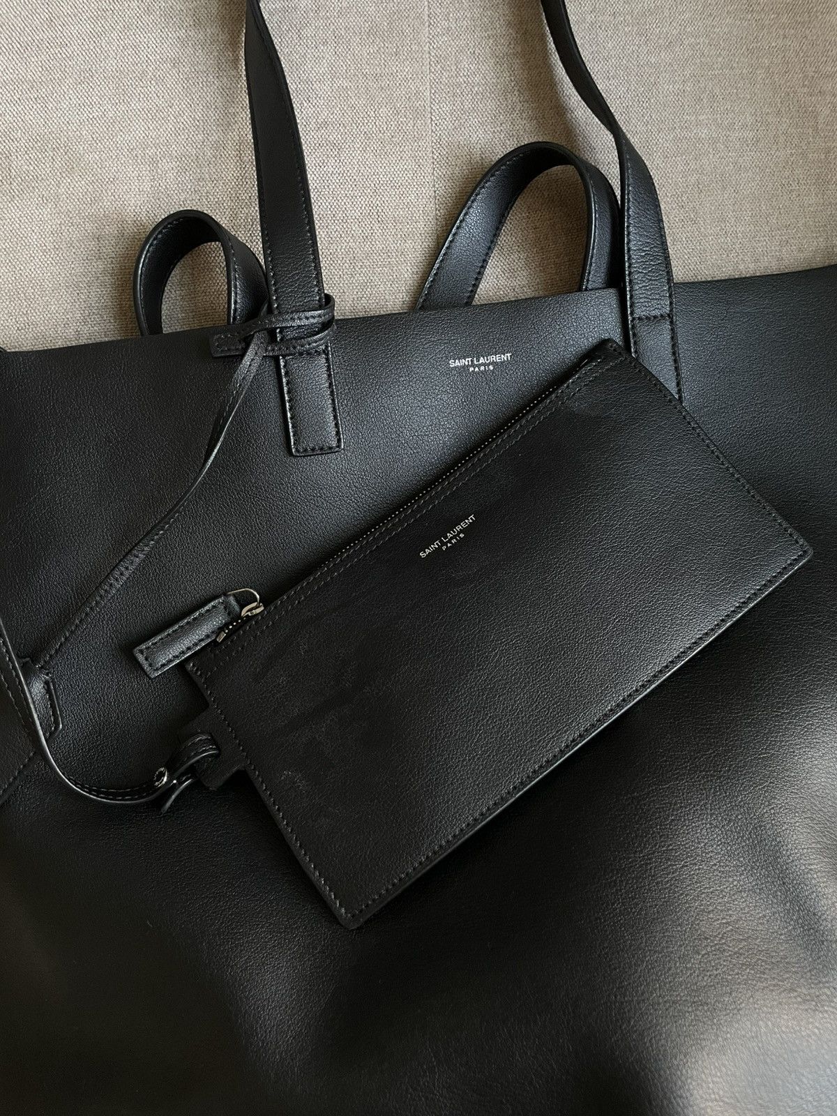 Saint Laurent Paris saint laurent tote bag leather Size ONE SIZE - 3 Thumbnail