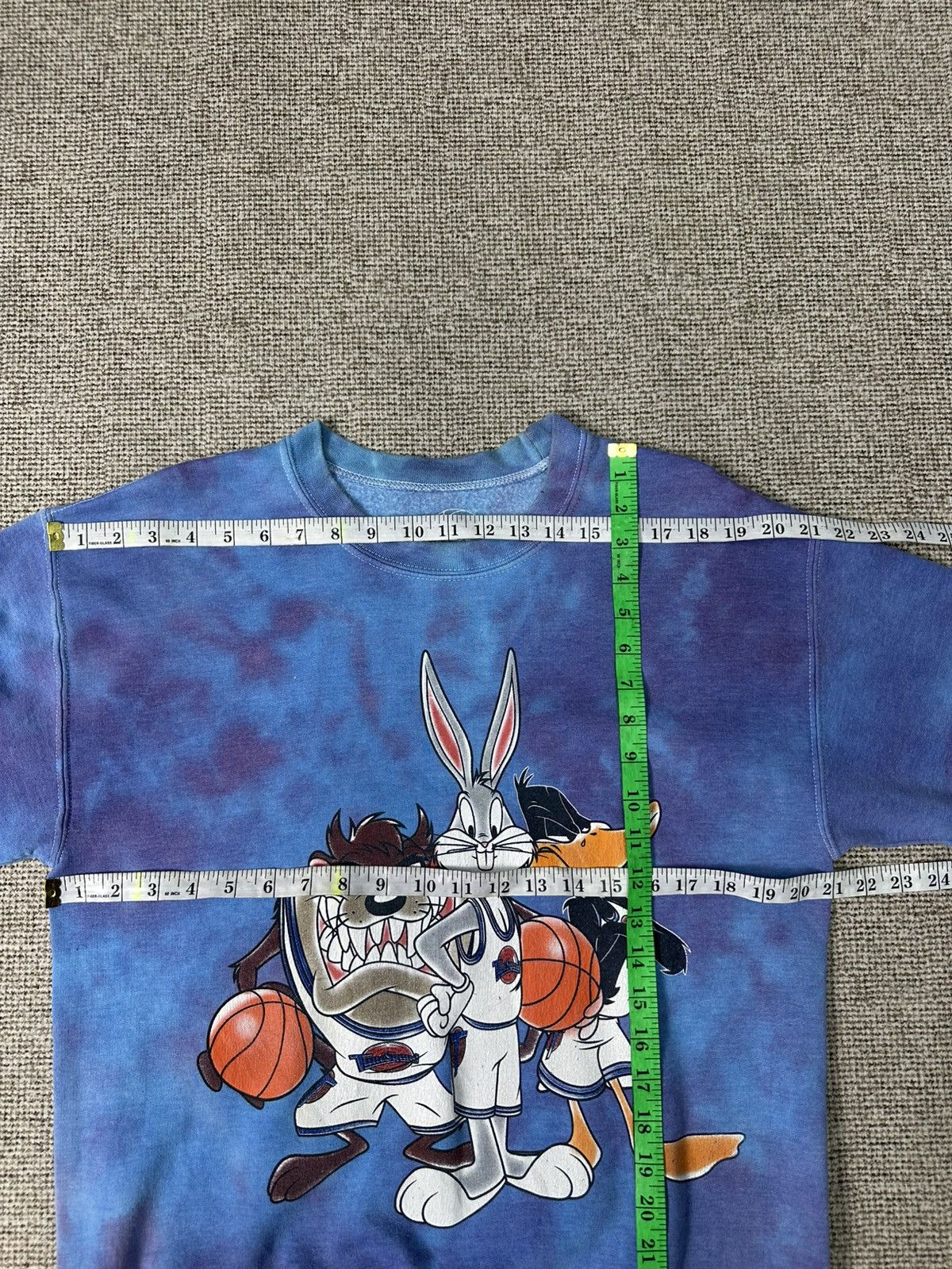 Vintage Vintage Space Jam Tazmania Back Heat Tye Dye Crewneck Z387 Size US S / EU 44-46 / 1 - 8 Thumbnail