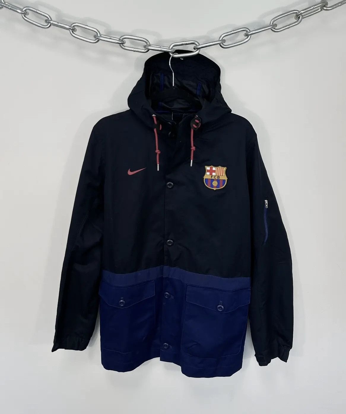 Nike × Vintage Vintage Nike Barcelona 2015-16 Saturday Rare Soccer Jacket Size US M / EU 48-50 / 2 - 1 Thumbnail