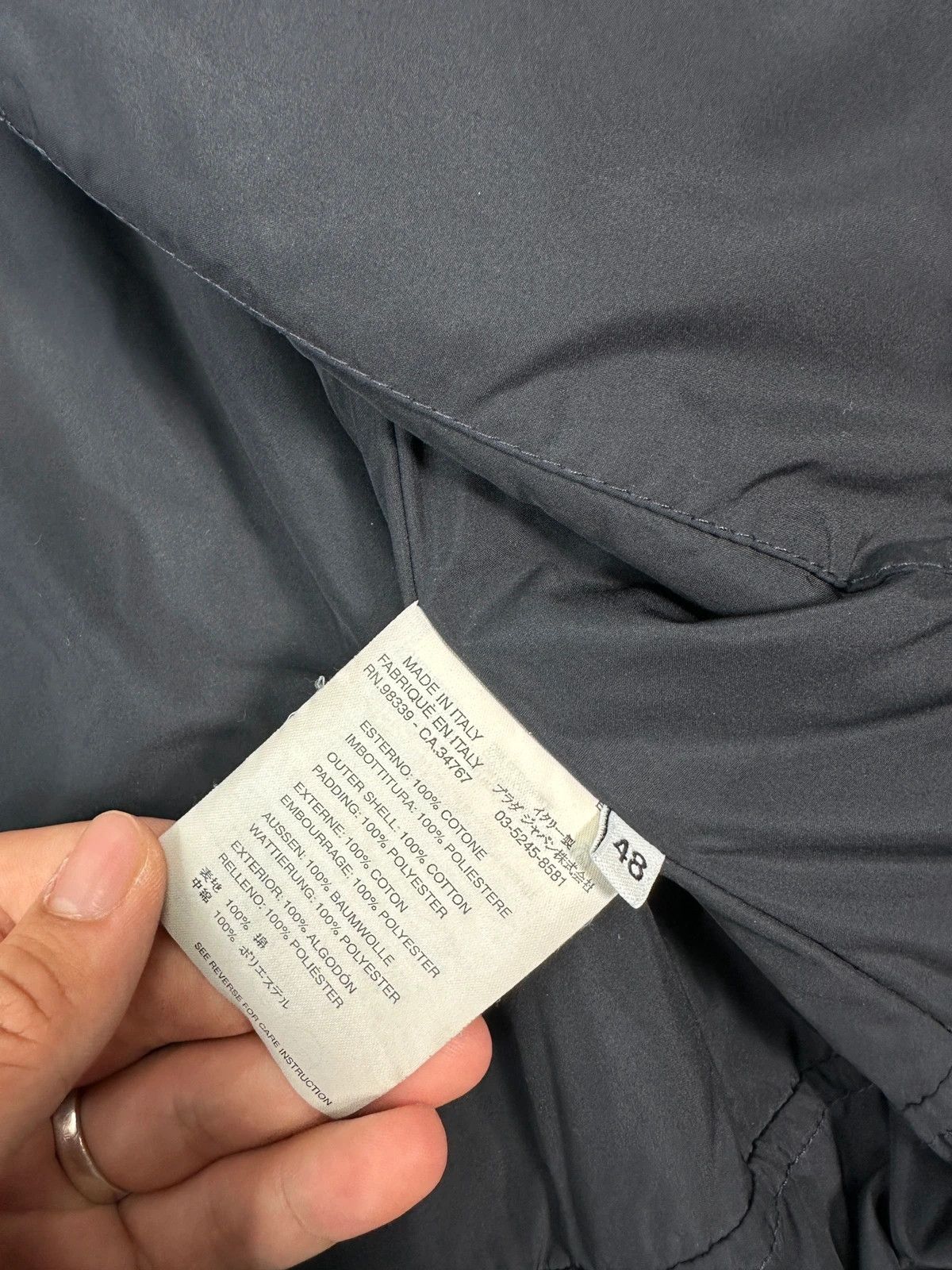 Prada Prada Milano FW2005 Indigo Blue Nylon Lining Denim Jacket Size US M / EU 48-50 / 2 - 11 Thumbnail