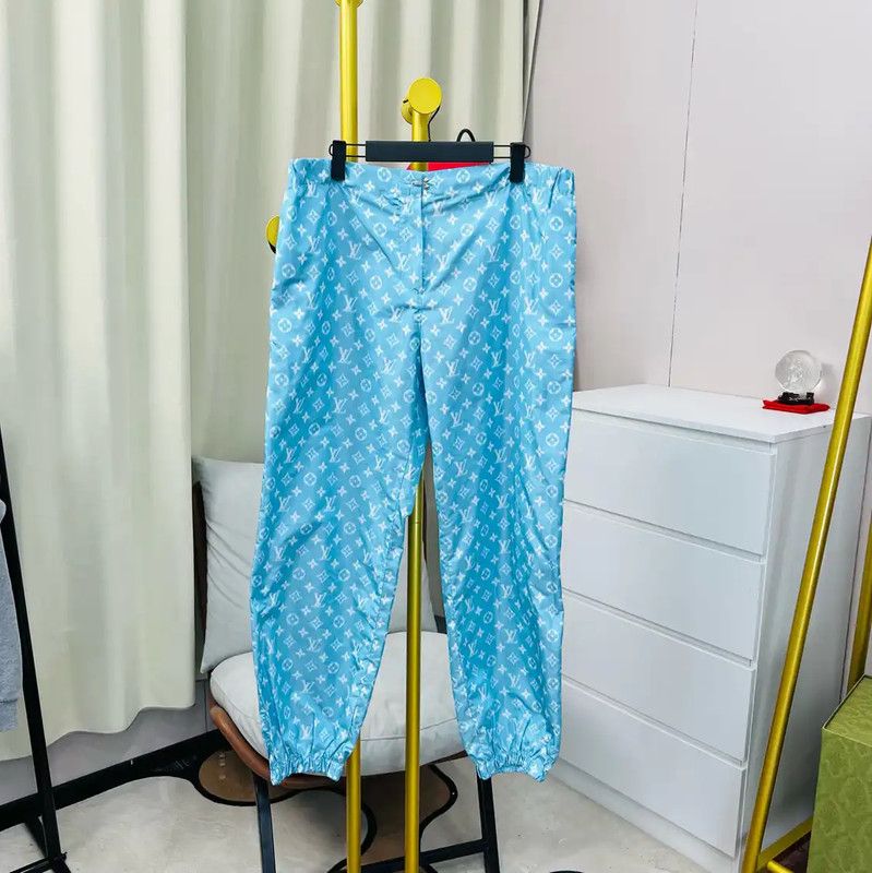 Louis Vuitton Louis Vuitton Blue XL Polyester Casual Pants 0089 Size 40" / US 18 - 1 Thumbnail