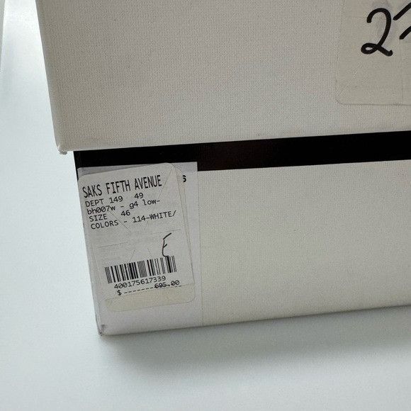 Givenchy Givenchy G4 Low-Top Leather Sneakers White Blue Men’s EU 46/ Size US 13 / EU 46 - 7 Thumbnail