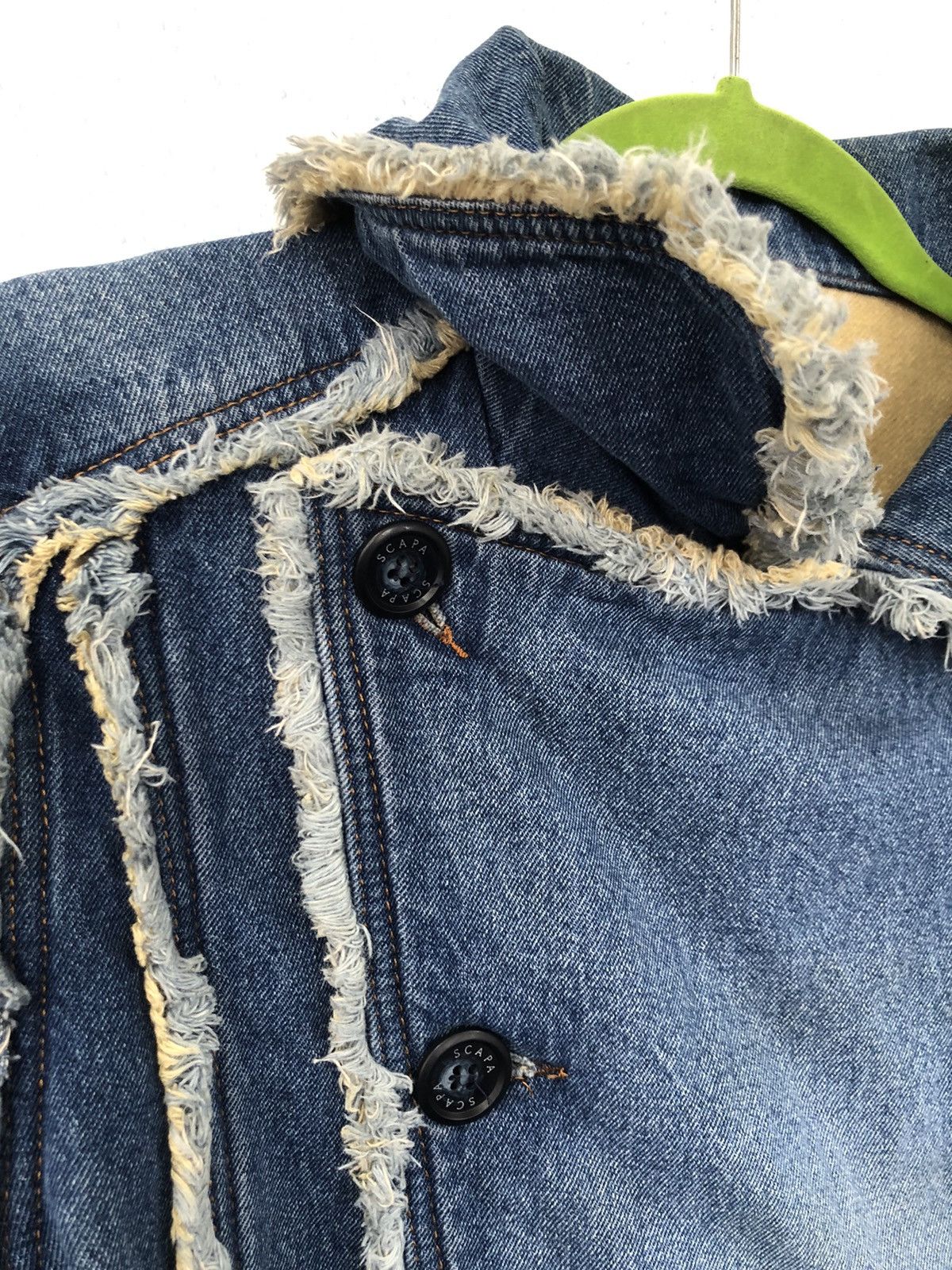 Japanese Brand SCAPA Double Breast Denim Jacket Size US M / EU 48-50 / 2 - 12 Thumbnail