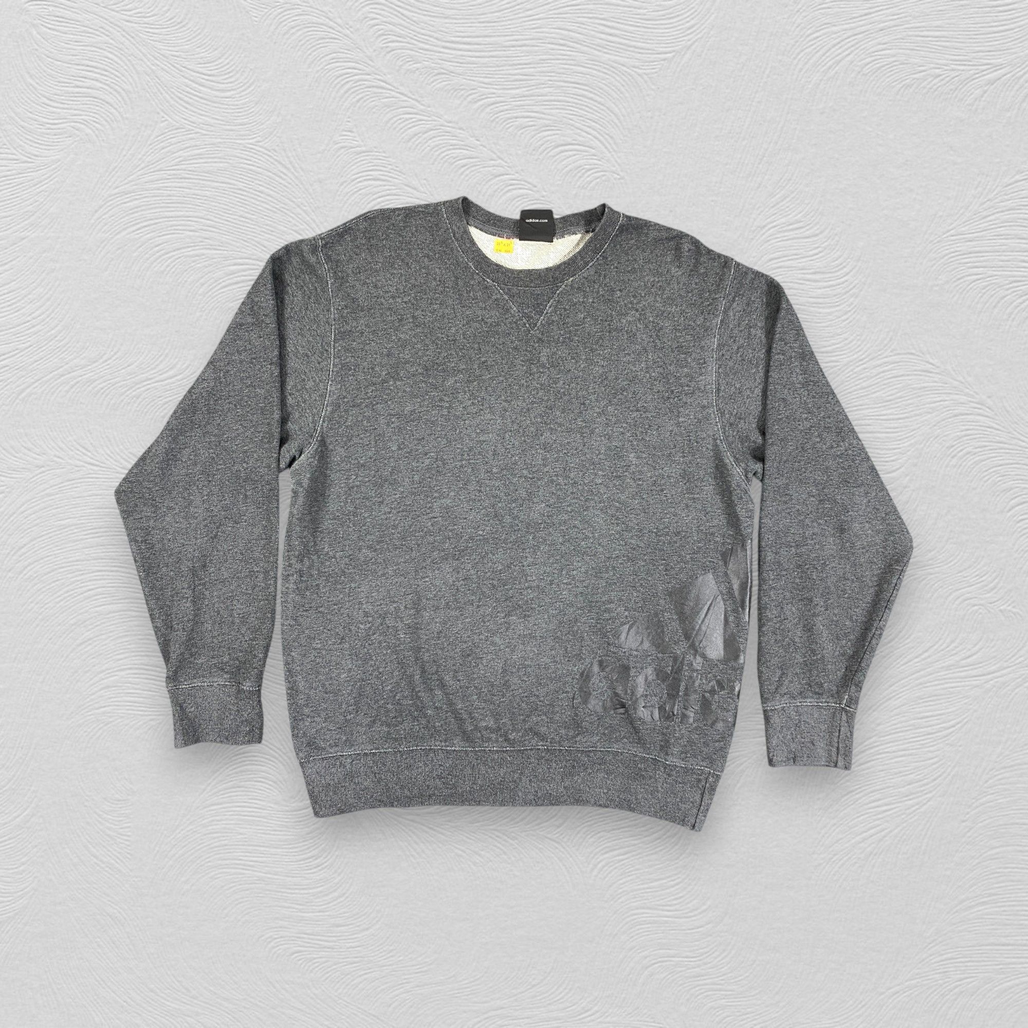 Vintage vintage Adidas Grey Sweatshirt -SW165 Size US M / EU 48-50 / 2 - 1 Thumbnail
