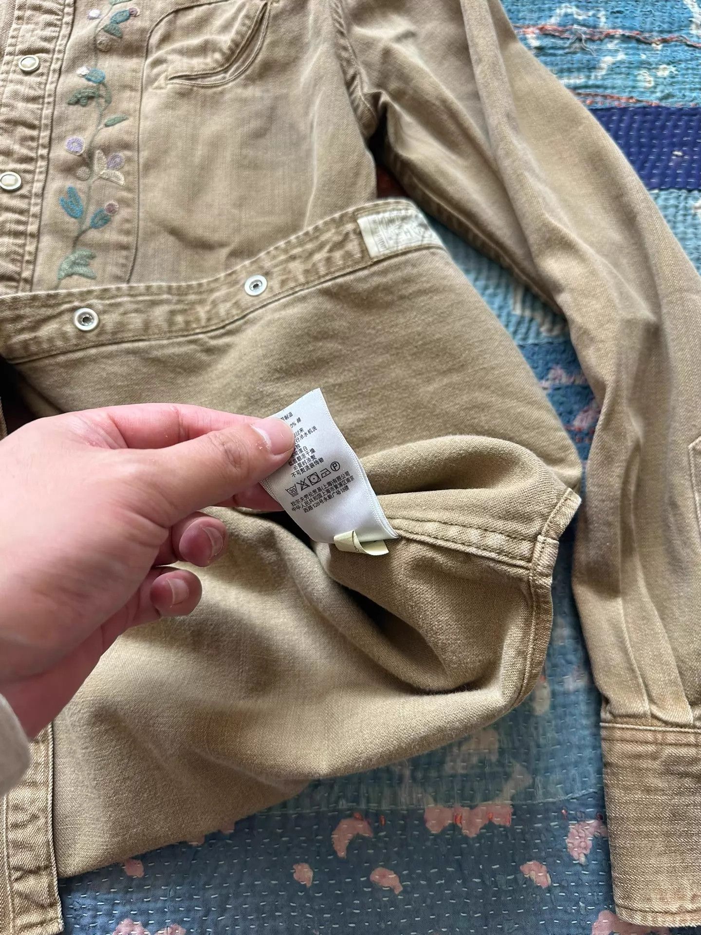 RRL Ralph Lauren RRL Embroidered Distressed S Shirt Size US S / EU 44-46 / 1 - 5 Thumbnail