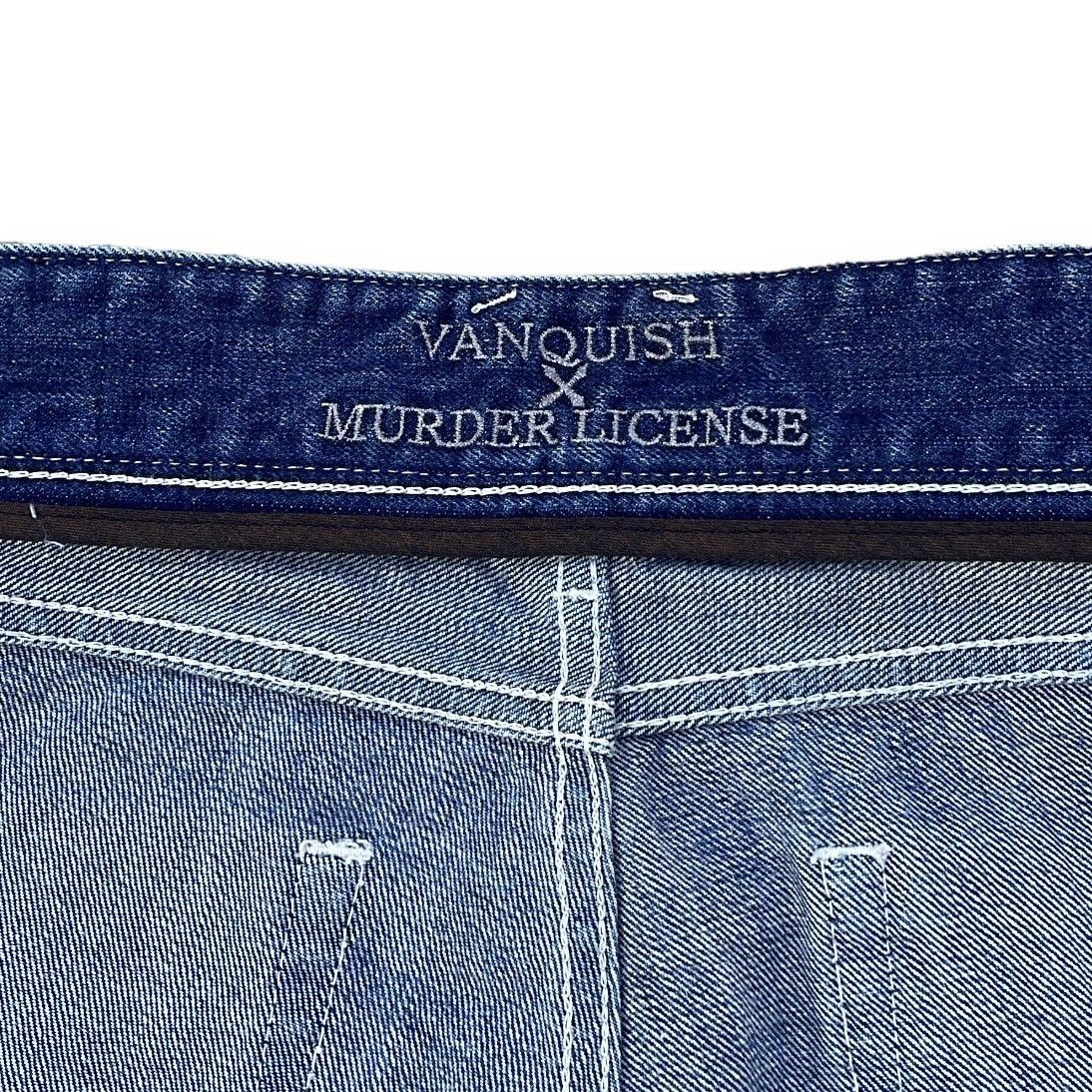Vanquish 🇯🇵 VANQUISH x MURDER LICENSE WASHED DISTRESSED DENIM PANTS Size US 29 - 12 Thumbnail