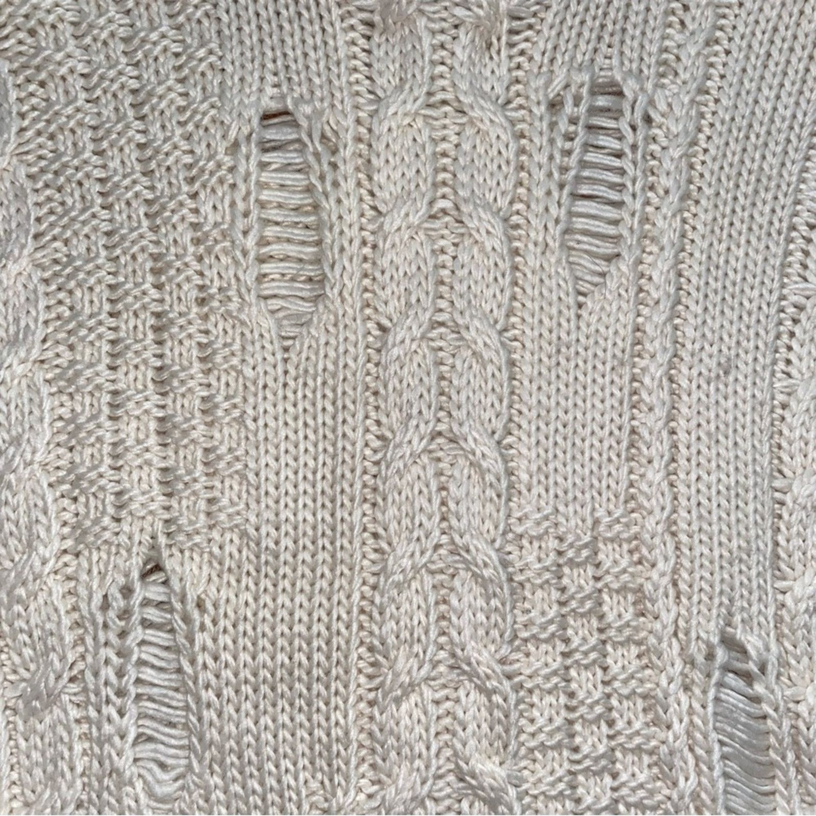 Current/Elliot NWT $330 Current/Elliott The Vin Cable Knit Sweater 0 XS Size XS / US 0-2 / IT 36-38 - 10 Thumbnail