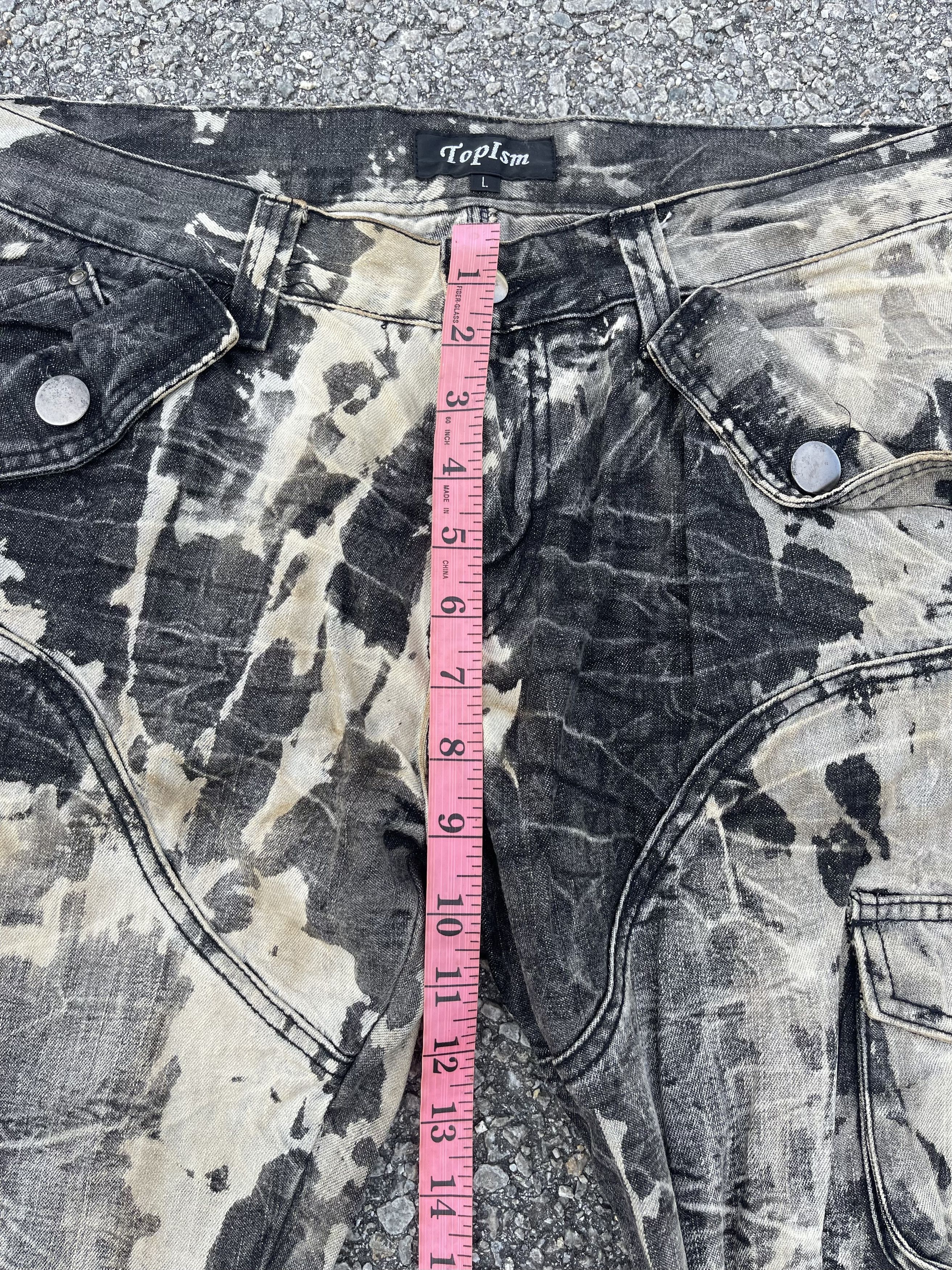 Beauty Beast Topism Flare Multipocket Acid Wash Travis Scott Style Size US 32 / EU 48 - 11 Thumbnail