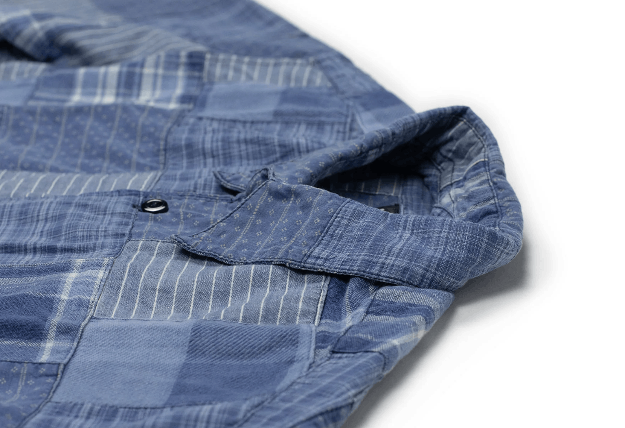 Monitaly Monitaly Short Sleeved Shirt Indigo Patchwork M Size US M / EU 48-50 / 2 - 6 Thumbnail