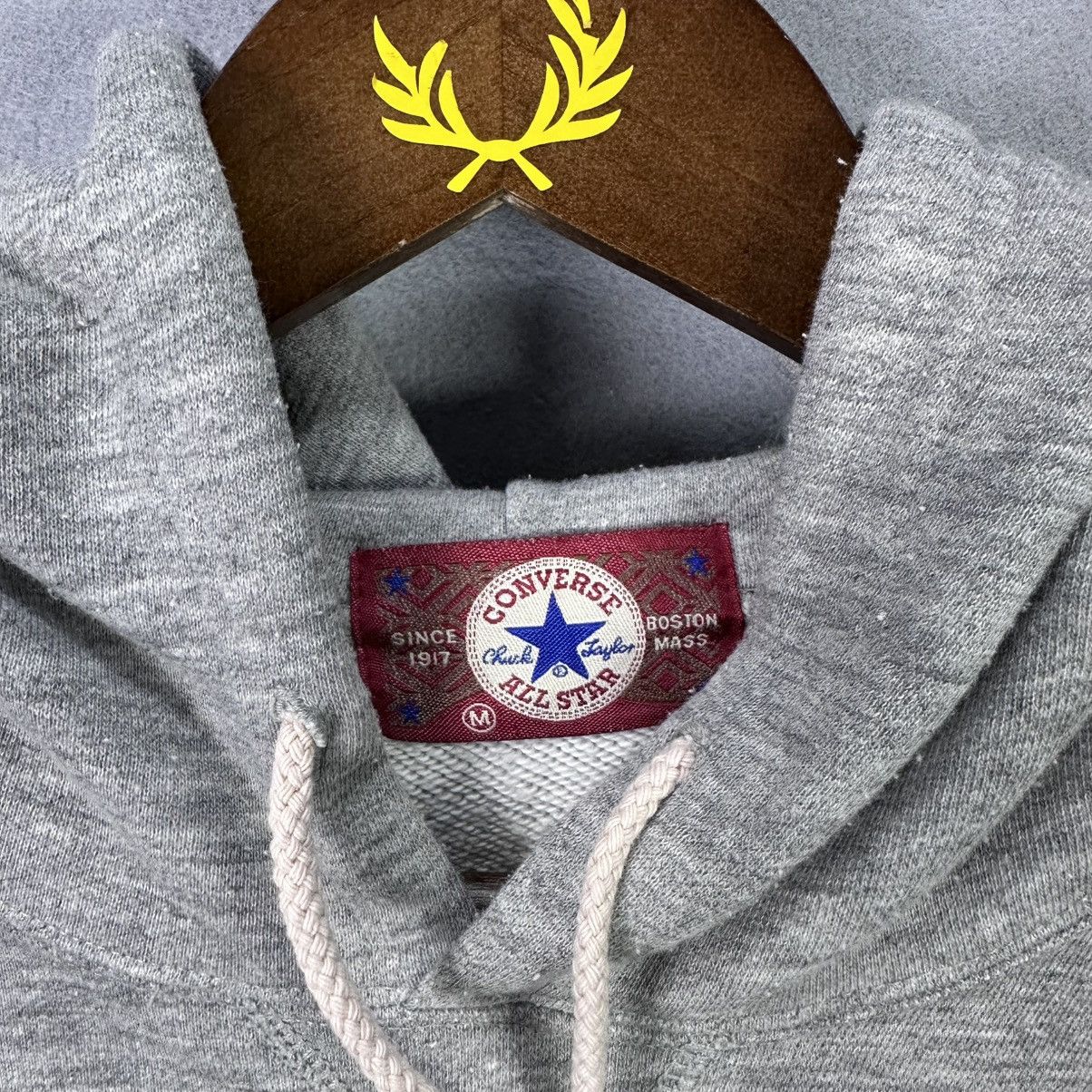 Converse Vintage 90s Converse Chuck Taylor Hoodie Grey Big Logo Size US M / EU 48-50 / 2 - 3 Thumbnail