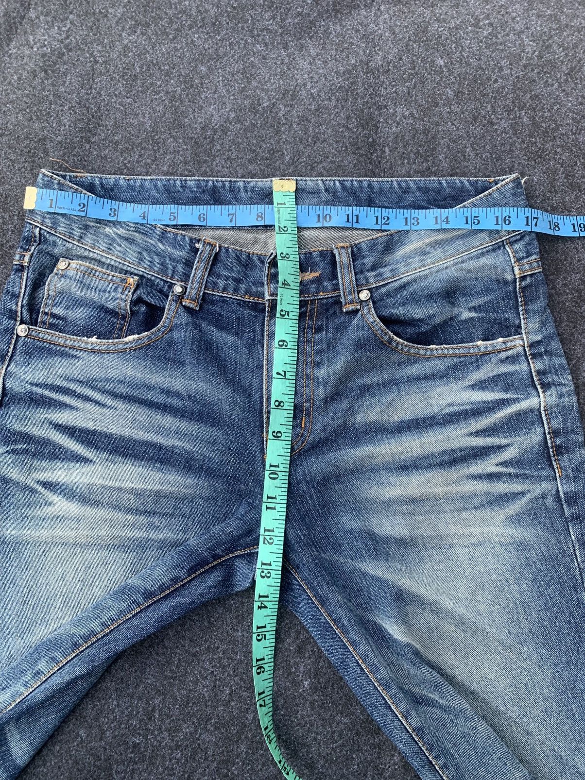 Japanese Brand Flare Oilshock jeans like LgB style. Size US 34 / EU 50 - 3 Thumbnail