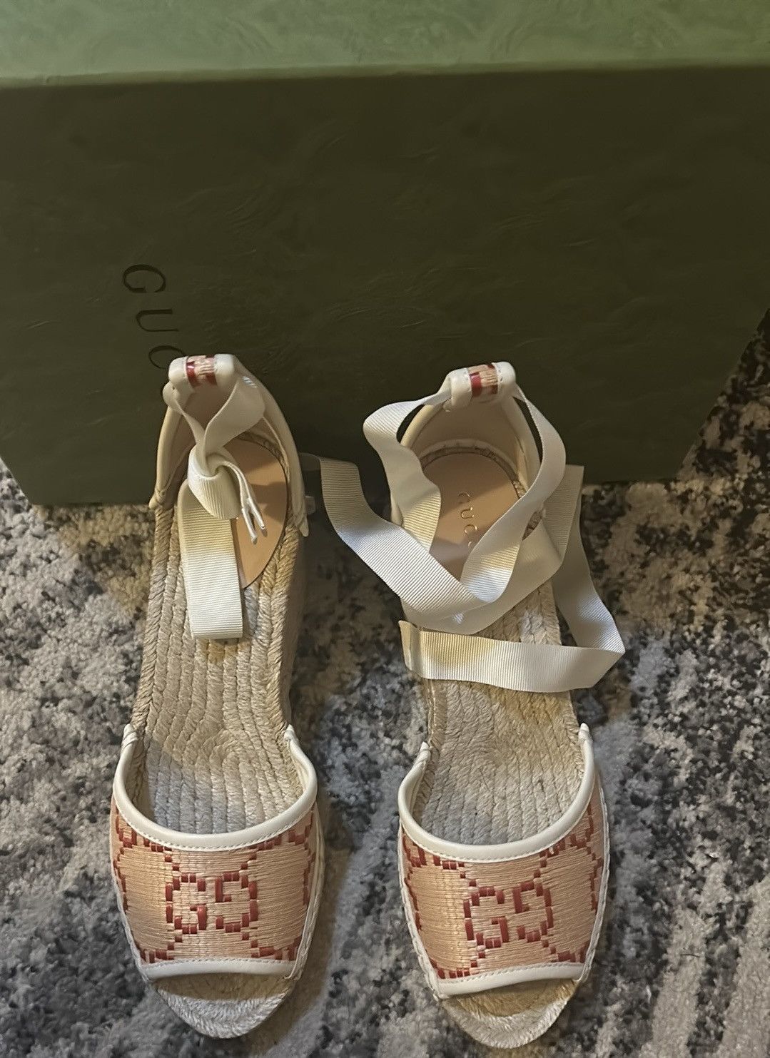 Gucci Gucci Women GG Espadrille Sandal size 39 Size US 9 / IT 39 - 4 Thumbnail