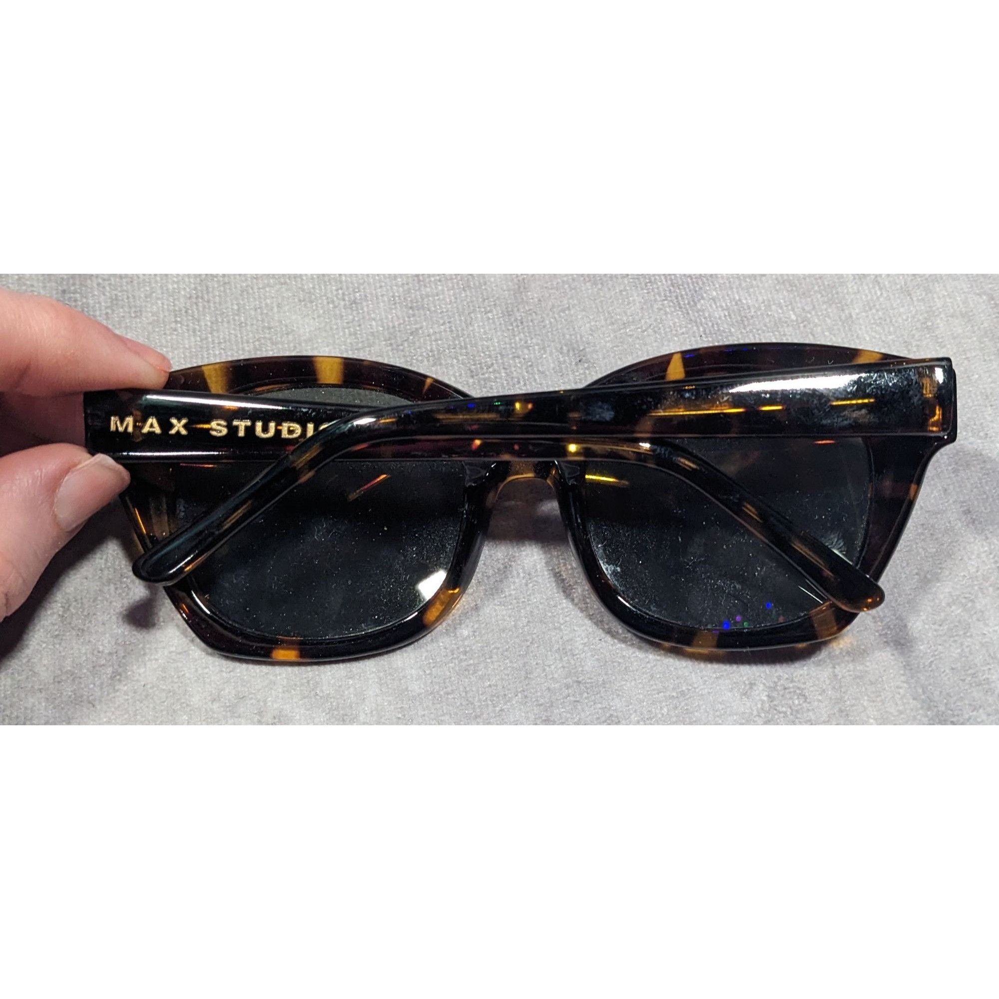 Other Max Studio MS07 Tort GN Retro Chunky Tortoise Sunglasses Size ONE SIZE - 7 Thumbnail