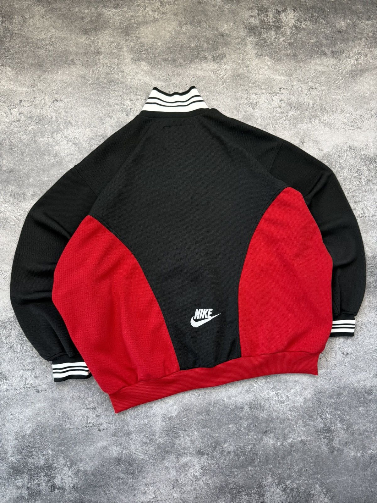 Nike Vintage 90s Nike Track Top Jacket Retro Swoosh Y2K Drill Size US XL / EU 56 / 4 - 16 Thumbnail