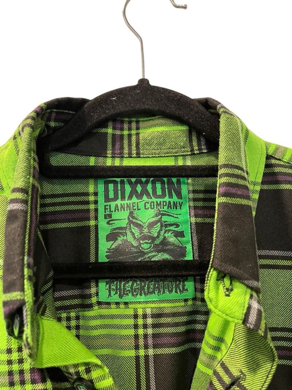 Dixxon Dixxon Flannel The Creature Ltd Ed Plaid Green Shirt Size L Size US L / EU 52-54 / 3 - 7 Thumbnail
