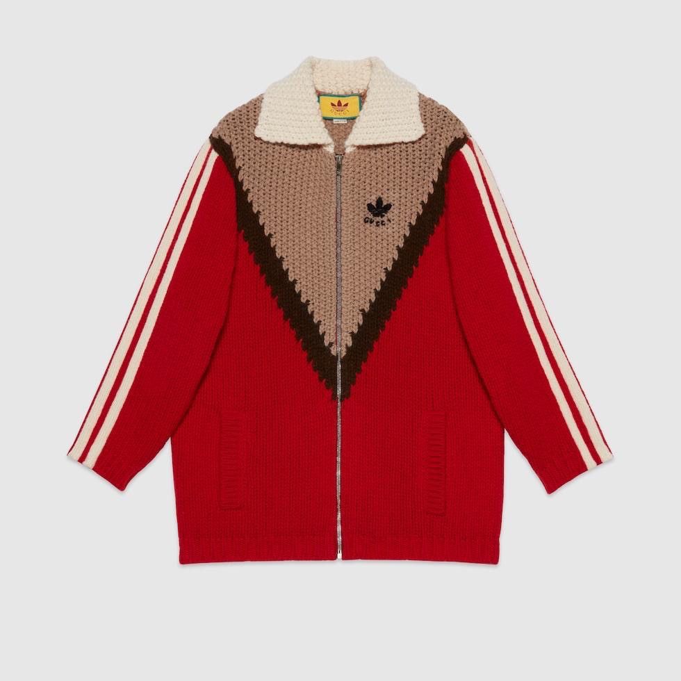 image of Adidas Wool Cradigan in Red, Men's (Size XL)