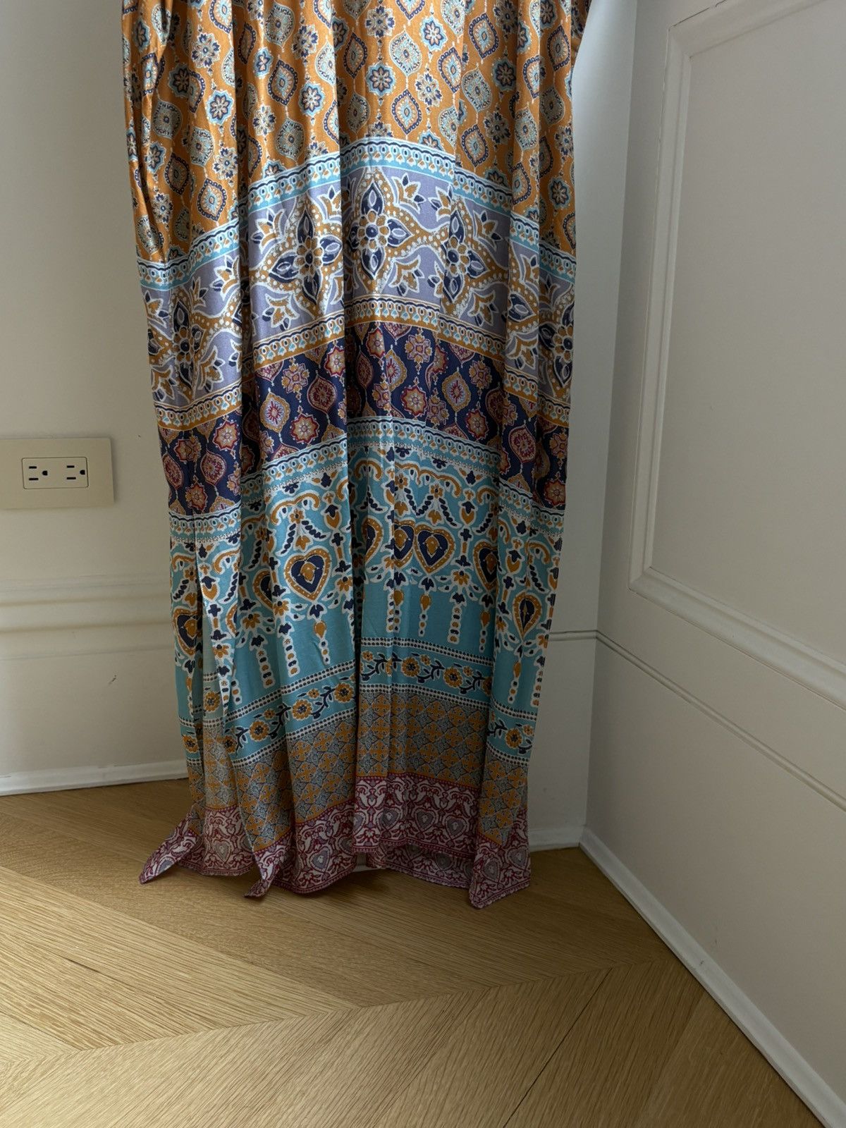 Other RARE Gorgeous Megan Park Cotton Maxi Dress Multicolor Flora Size S / US 4 / IT 40 - 3 Thumbnail