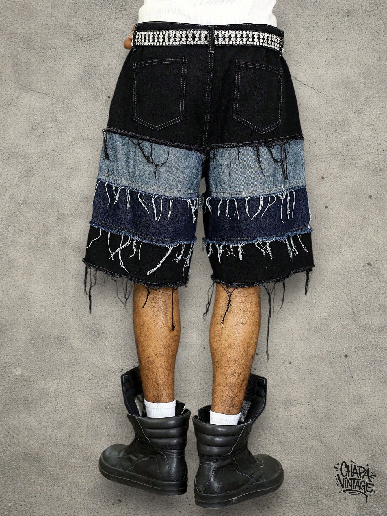 Vintage Ripped jean shorts Size US 32 / EU 48 - 3 Thumbnail