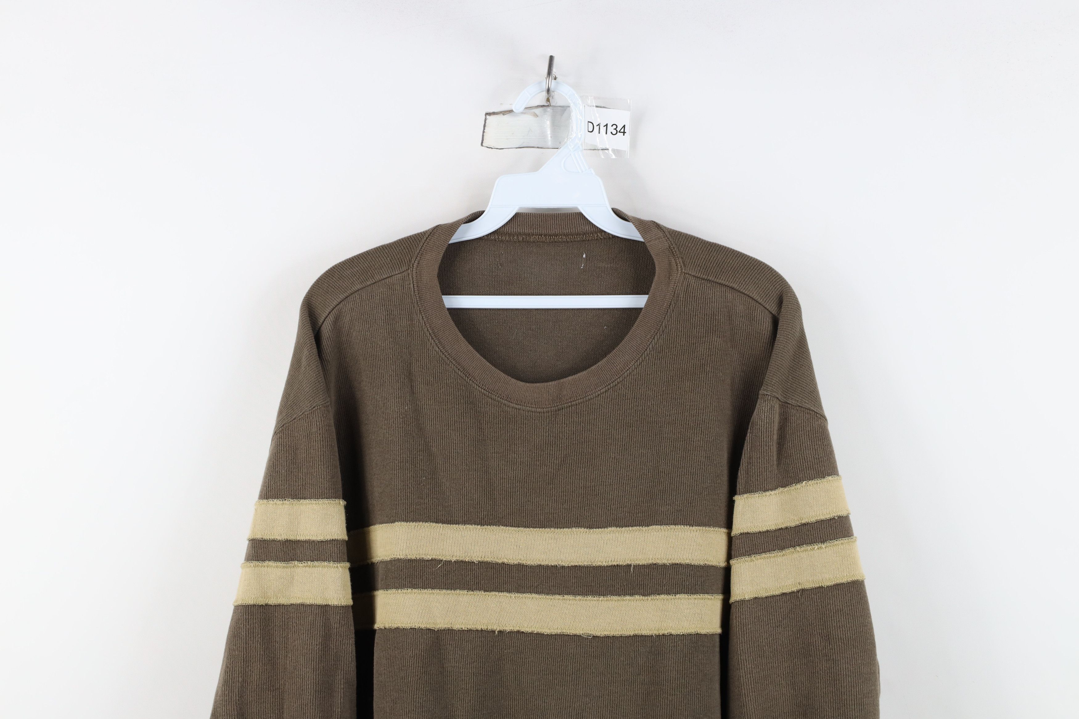 Vintage Vintage 90s Streetwear Block Ribbed Knit Long Sleeve T-Shirt Size US XXL / EU 58 / 5 - 2 Thumbnail