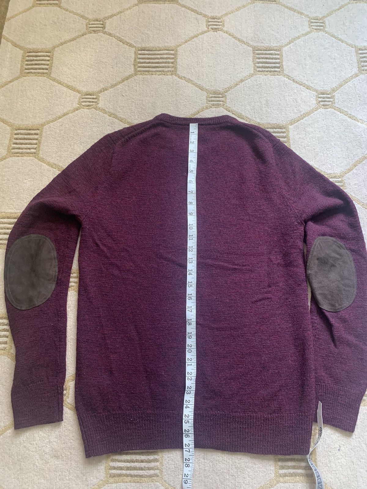 J.Crew J. Crew Slim Merino Wool Elbow Patch Cable Crewneck Sweater Size US M / EU 48-50 / 2 - 8 Thumbnail