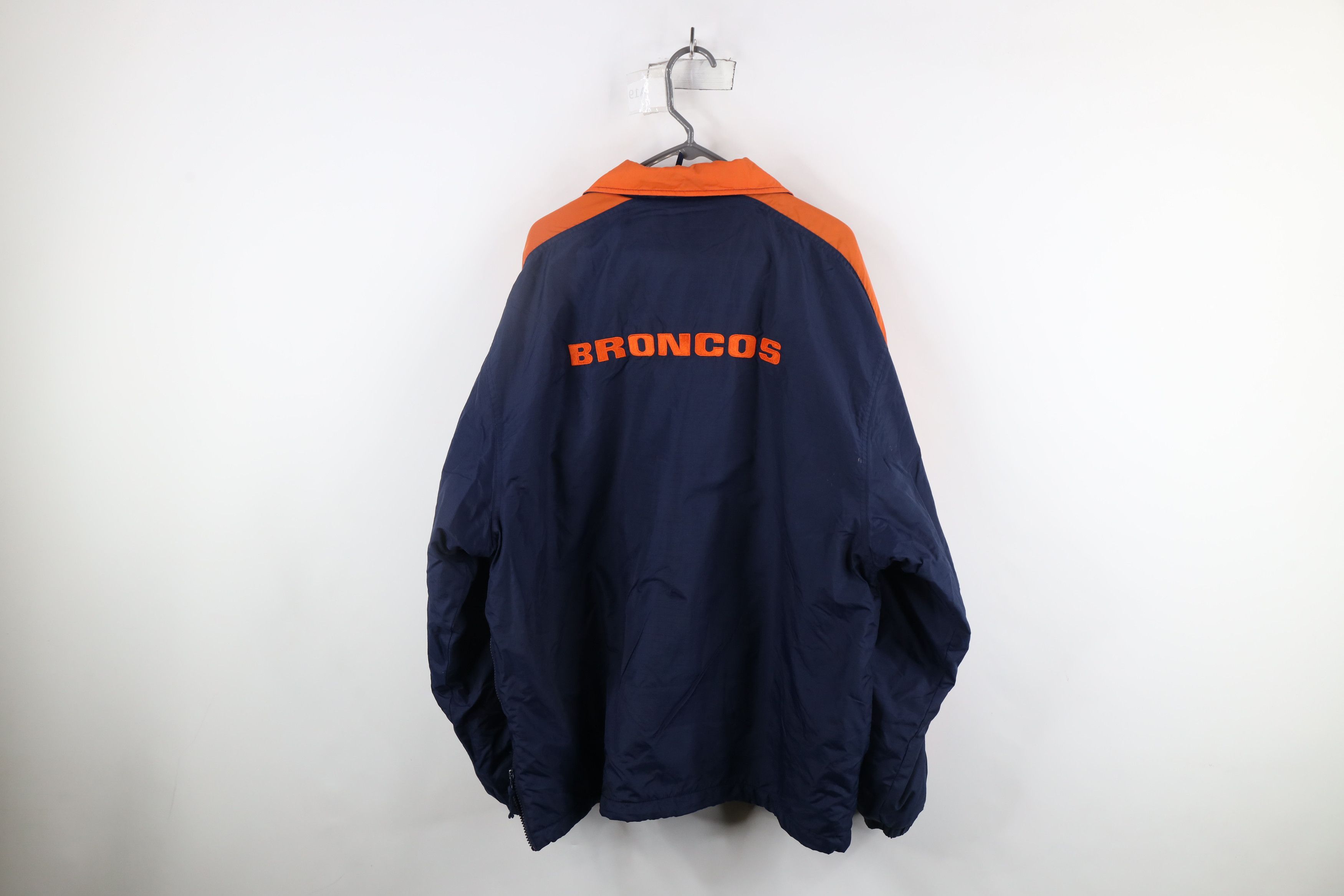 Vintage Vintage 90s Lined Denver Broncos Football Pullover Jacket Size US L / EU 52-54 / 3 - 15 Thumbnail