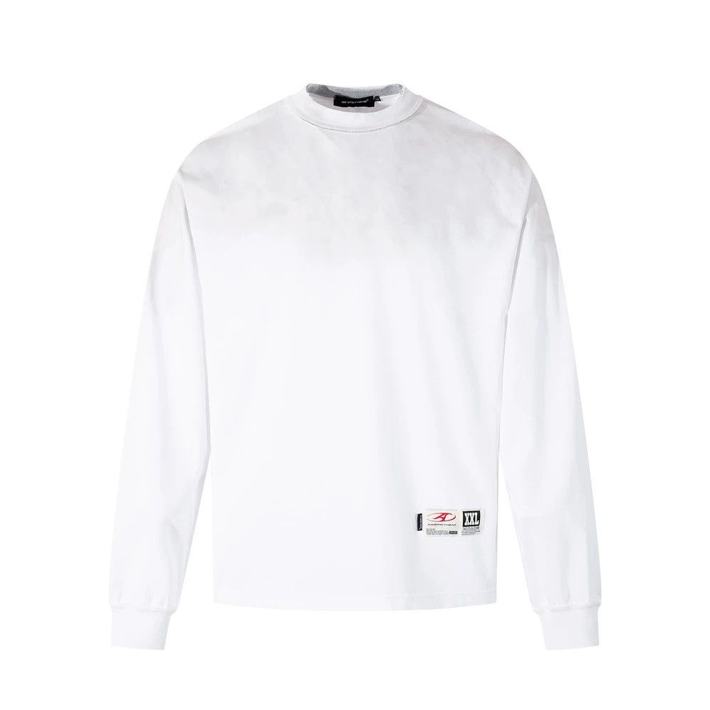 Vintage Men's washed trendy letter gradient long-sleeved T-shirt Size US L / EU 52-54 / 3 - 2 Thumbnail