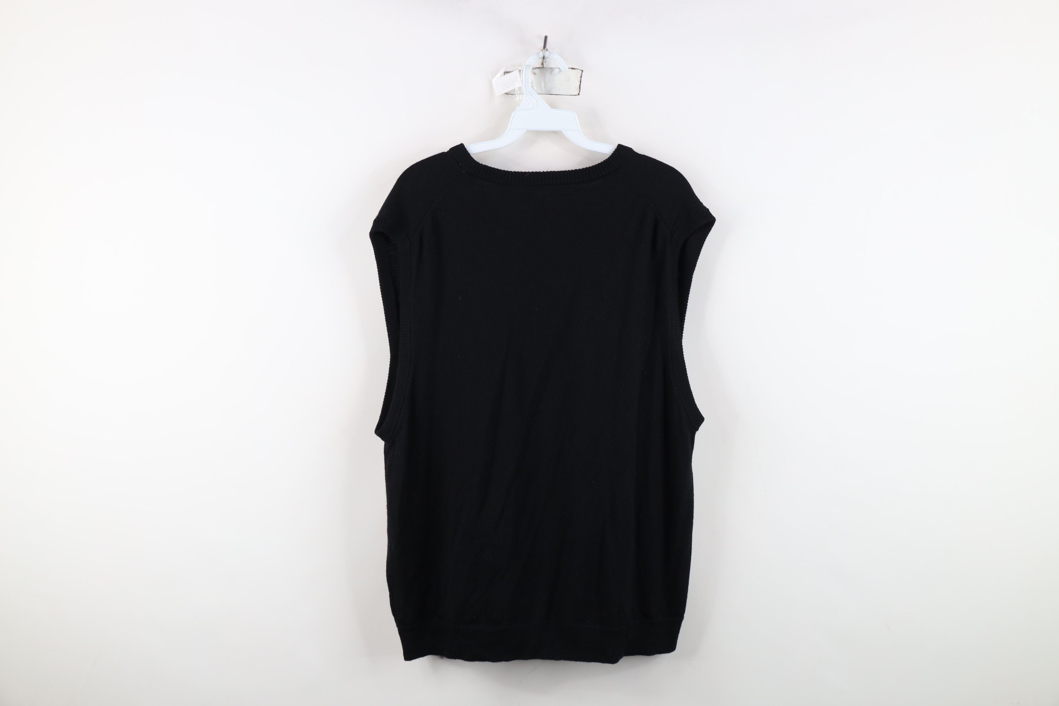 Vintage Vintage 90s Streetwear Fine Merino Wool Knit Sweater Vest Size US XL / EU 56 / 4 - 8 Thumbnail