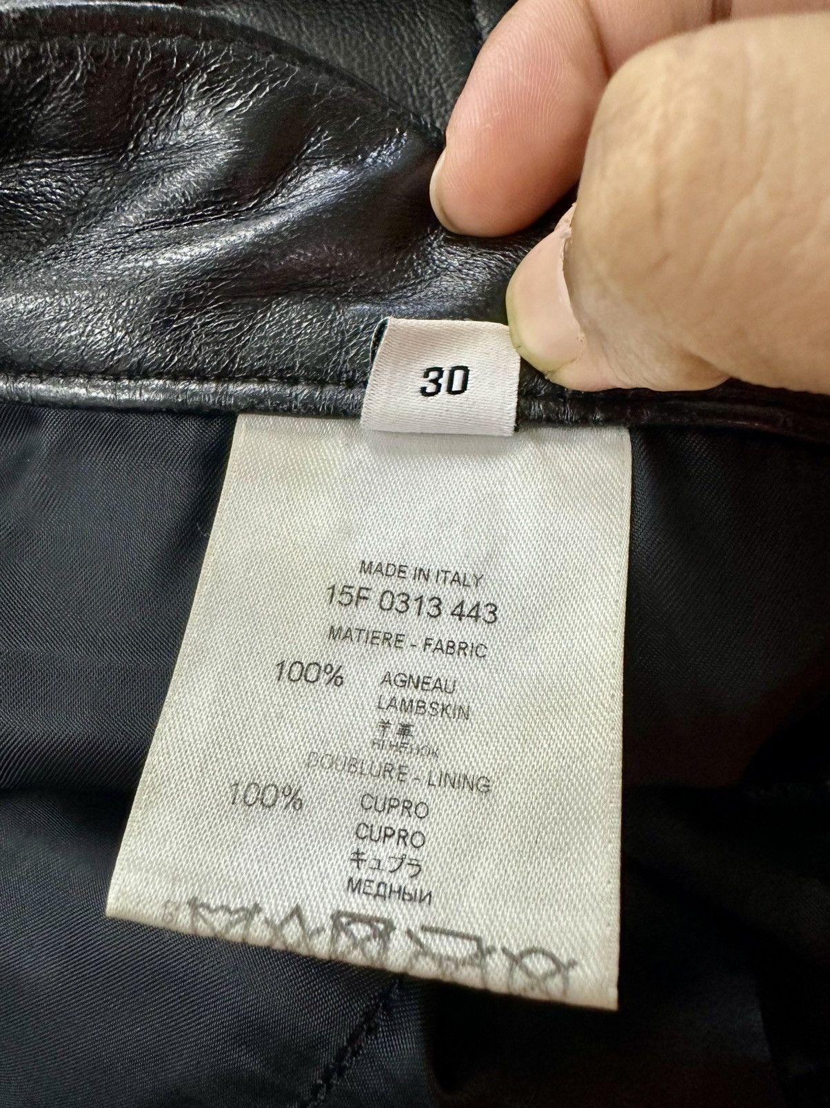 Givenchy Givenchy Riccardo Tischi 3 Star Leather Pants Size US 30 / EU 46 - 12 Thumbnail