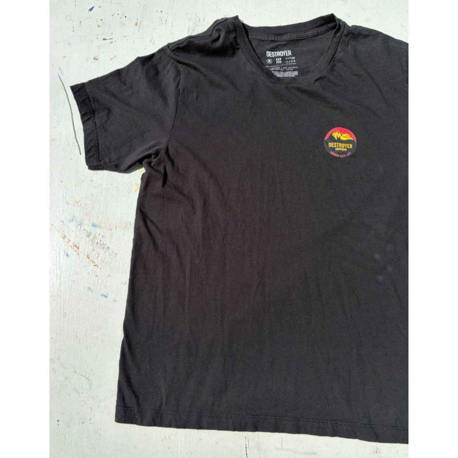 Equipment Destroyer Equipment T-Shirt Black Spell-Out M Shirts Mens 90s City Outdoor Rock Logo Size US M / EU 48-50 / 2 - 5 Thumbnail